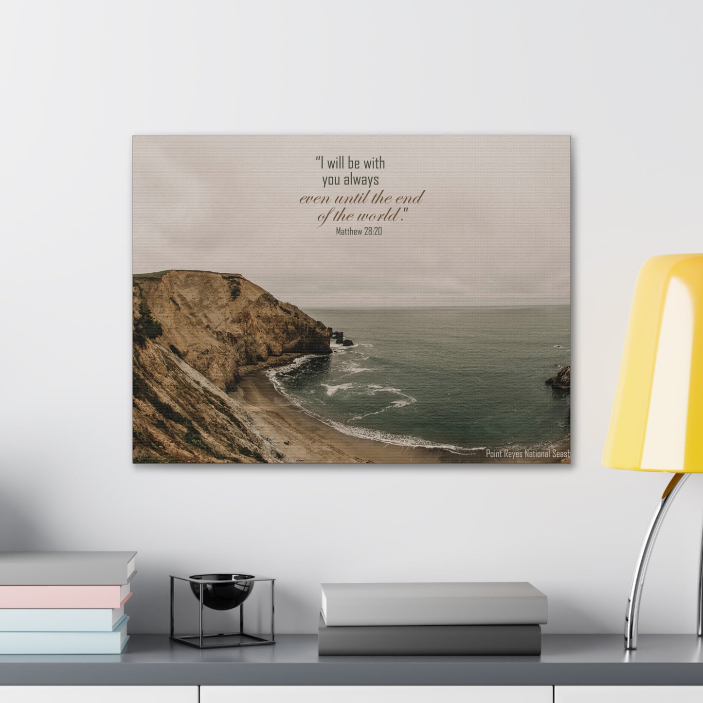 With You Always Matthew 28:20 Bible Verse Canvas Christian Wall Art Ready to Hang