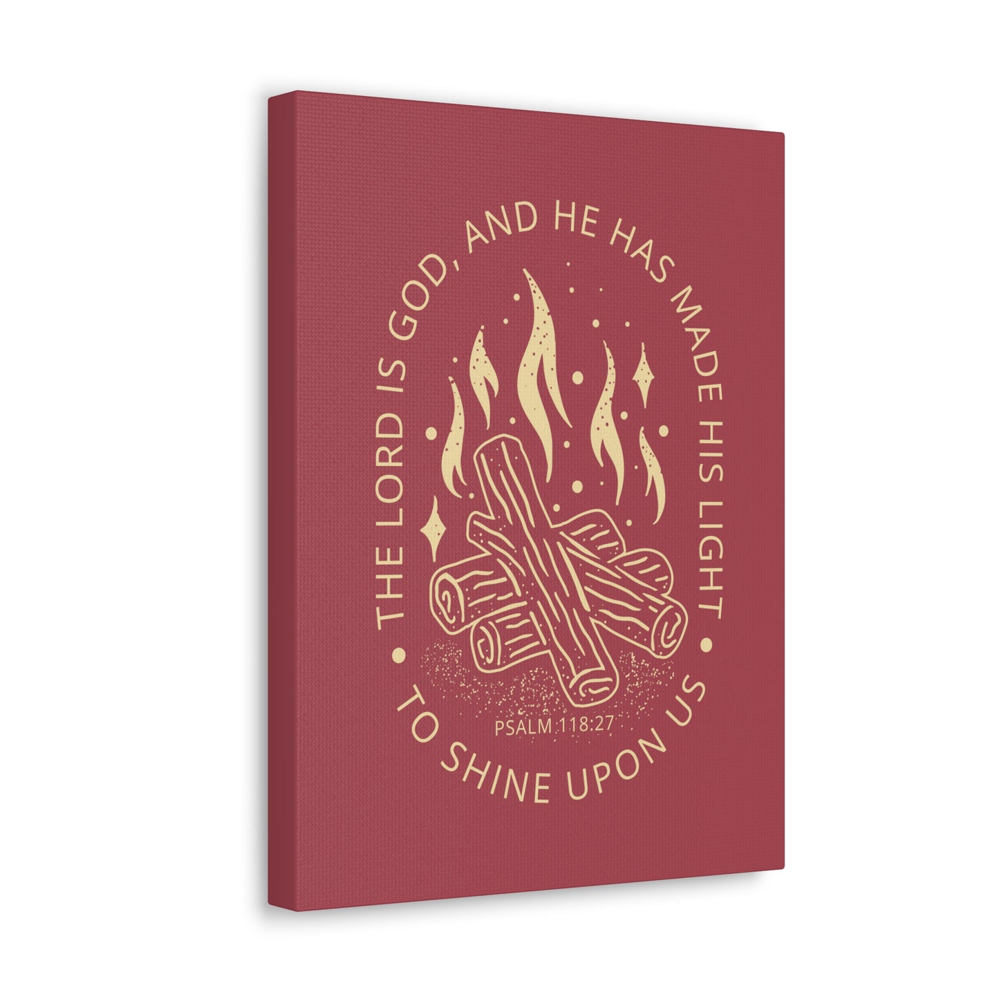 The Lord Is God Psalm 118:27 Christian Wall Art Bible Verse Print Ready To Hang