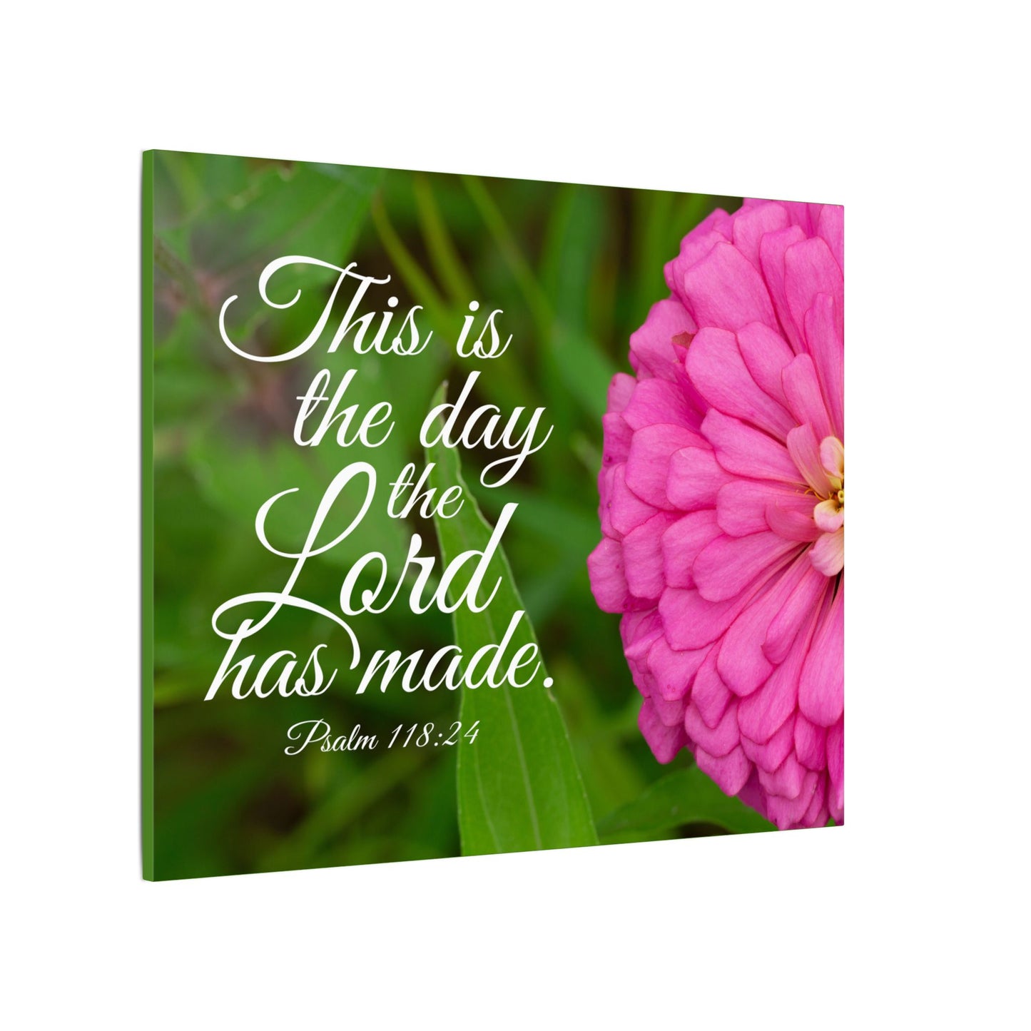 Scripture Canvas The Lord Has Made Psalm 118:24 Christian Wall Art Bible Verse Print Ready to Hang