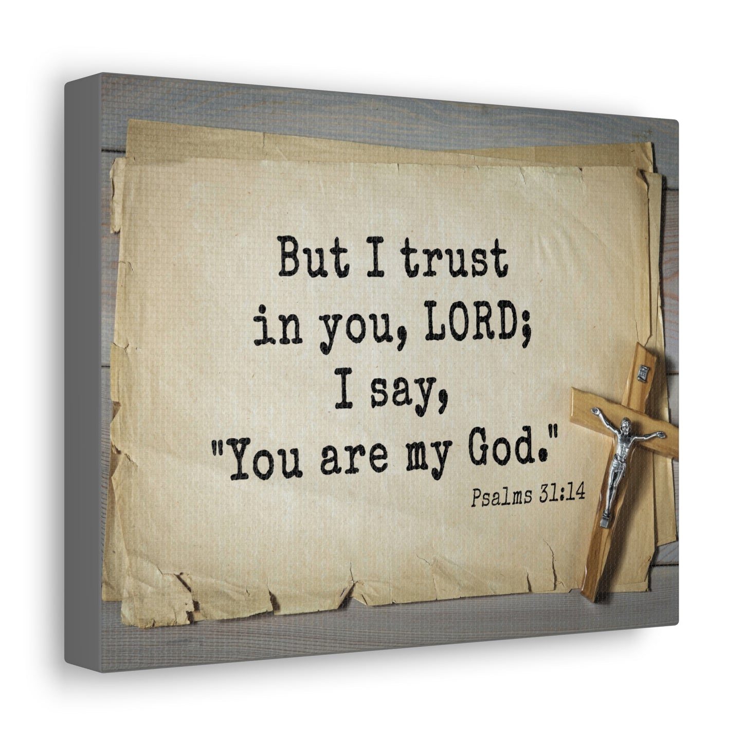 You Are My God Psalms 31:14 Bible Verse Canvas Christian Wall Art Ready to Hang