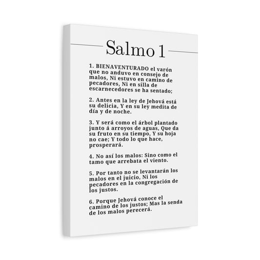 Salmo 1 Impresión De Arte Cristiano en la Pared Lista Para Colgar