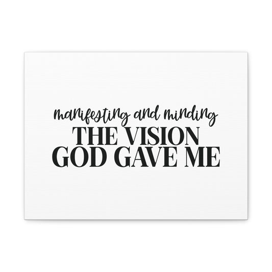The Vision God Gave Me Joel 2:28 Christian Wall Art Bible Verse Print Ready to Hang