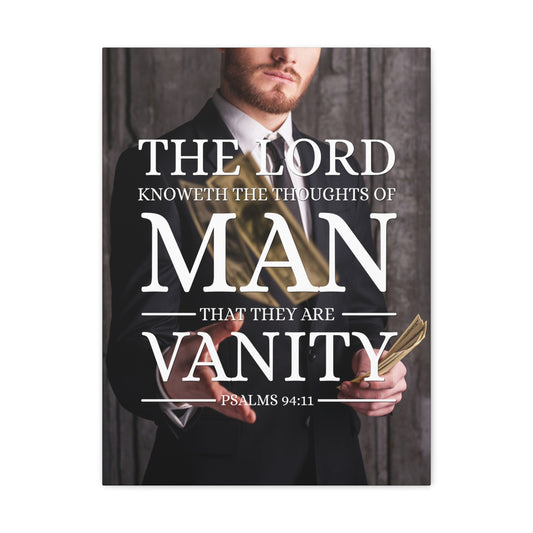 Thoughts Of Man Psalm 94:11 Christian Wall Art Bible Verse Print Ready to Hang