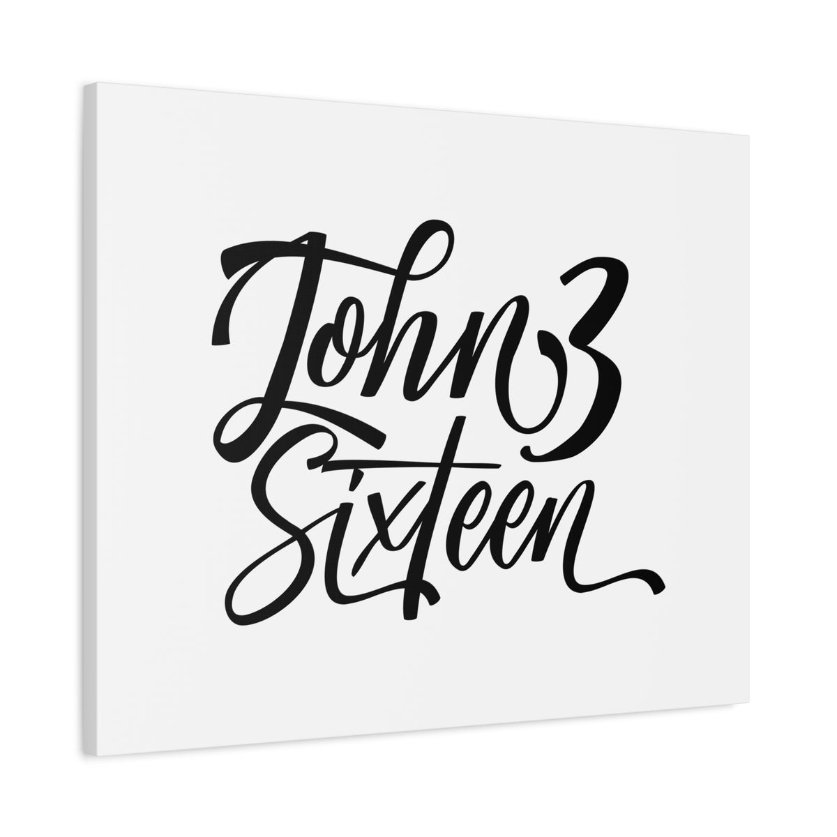 Scripture Canvas John 3:16 Christian Wall Art Bible Verse Print Ready to Hang