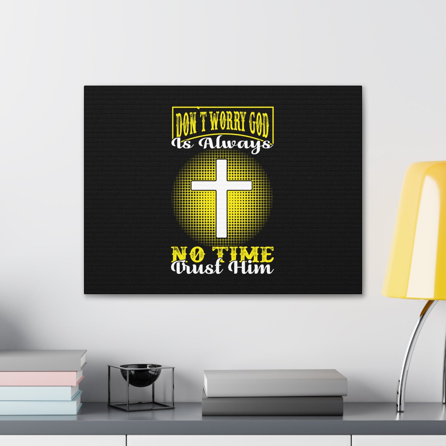 Trust Him Psalm 37:3-7 Christian Wall Art Bible Verse Print Ready to Hang