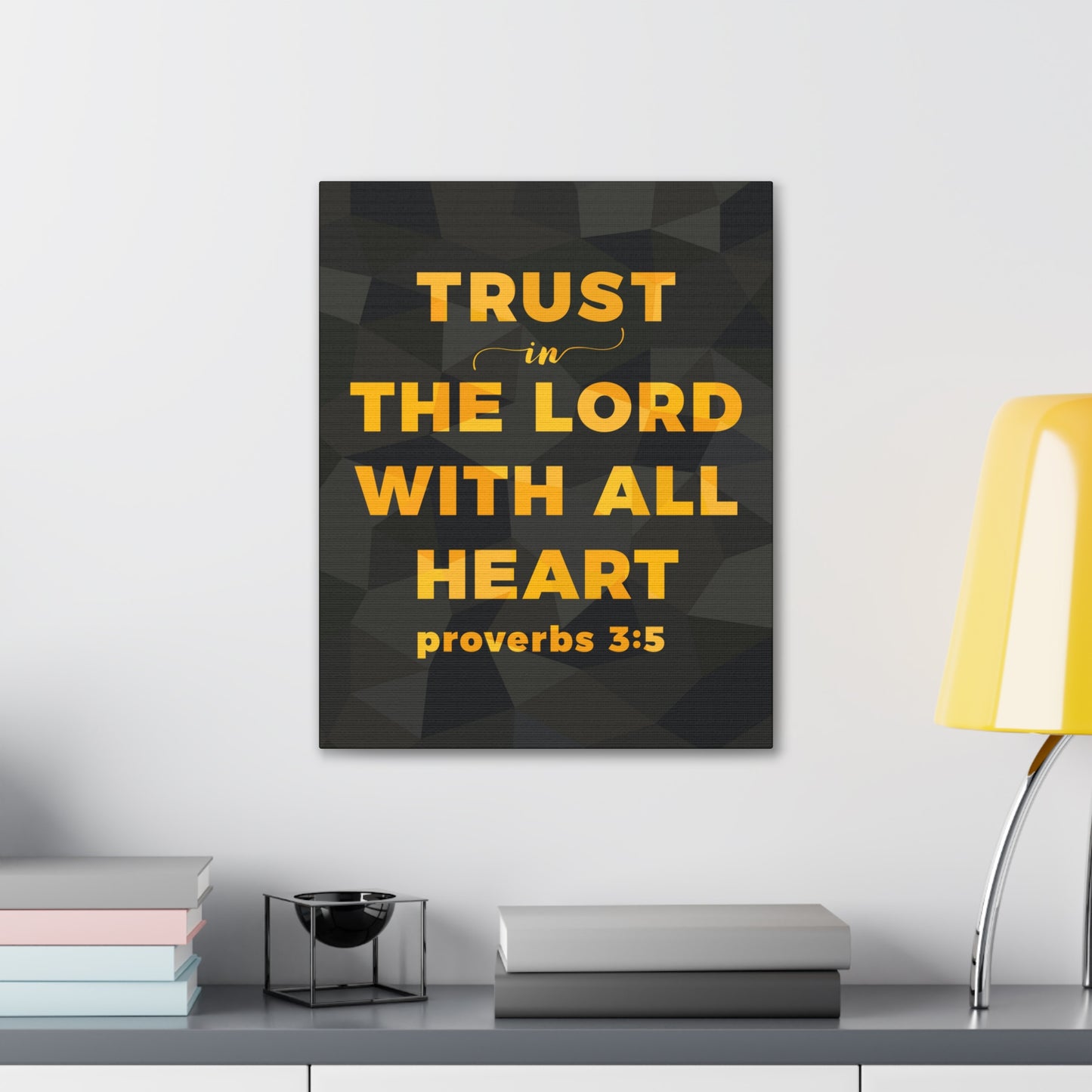 Trust In The Lord Proverbs 3:5 Christian Wall Art Bible Verse Print Ready To Hang