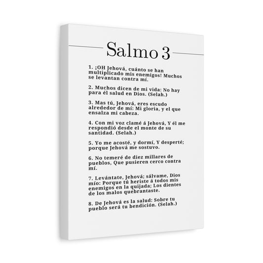 Salmo 3 Impresión De Arte Cristiano en la Pared Lista Para Colgar