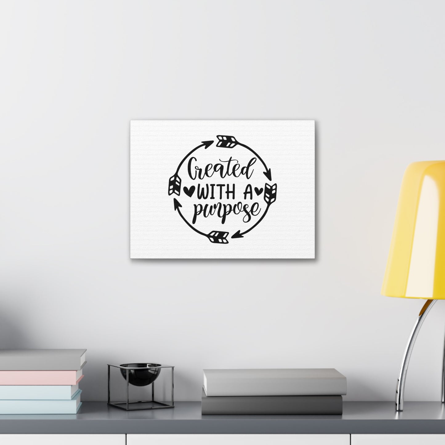 With A Purpose Proverbs 16:4 Christian Wall Art Bible Verse Print Ready to Hang
