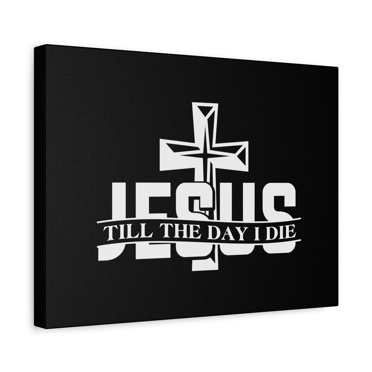 Scripture Canvas Jesus Till The Day I Die 2 Corinthians 5:8 Christian Wall Art Bible Verse Print Ready to Hang
