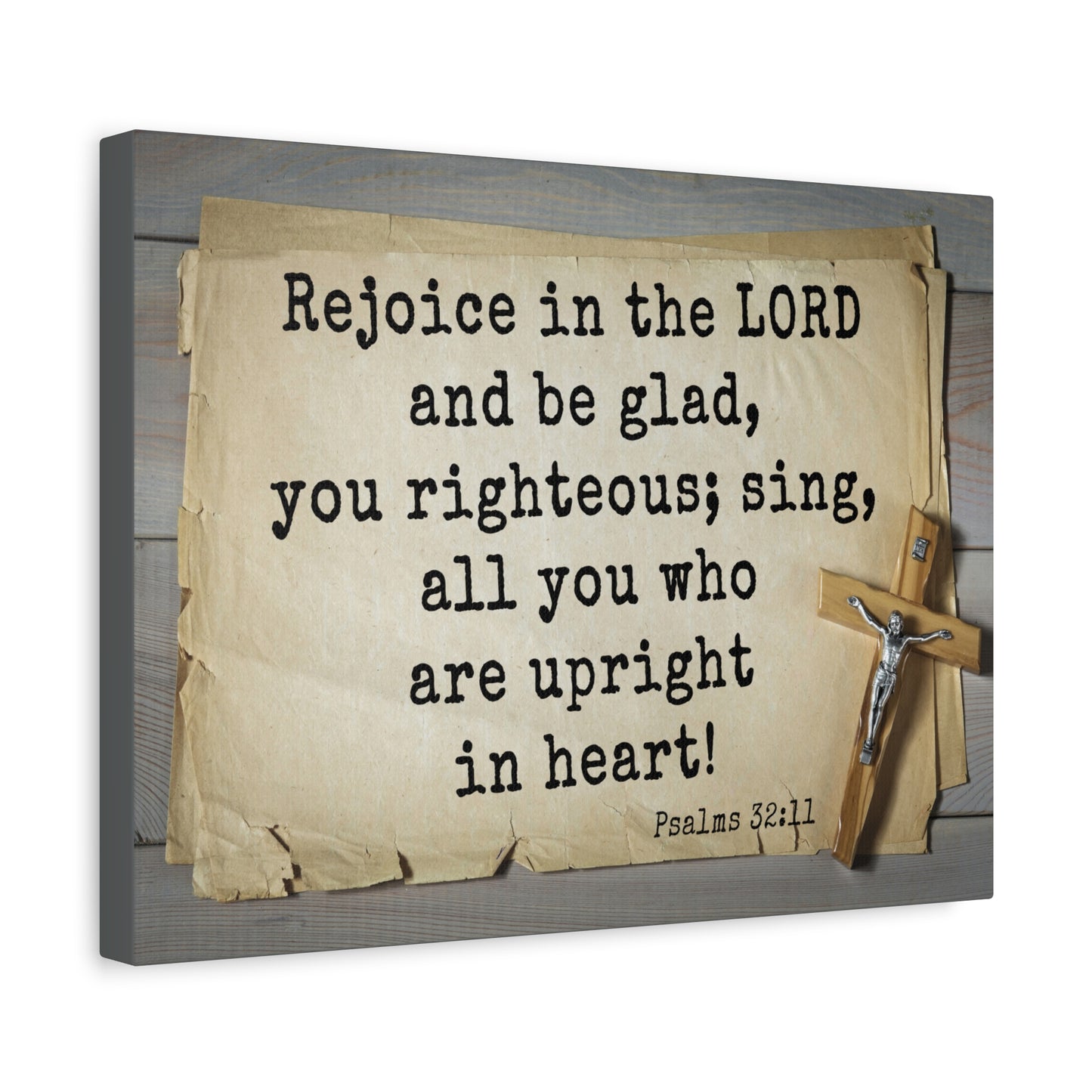 Scripture Walls Righteous Sing Psalm 32:11 Bible Verse Canvas Christian Wall Art Ready to Hang