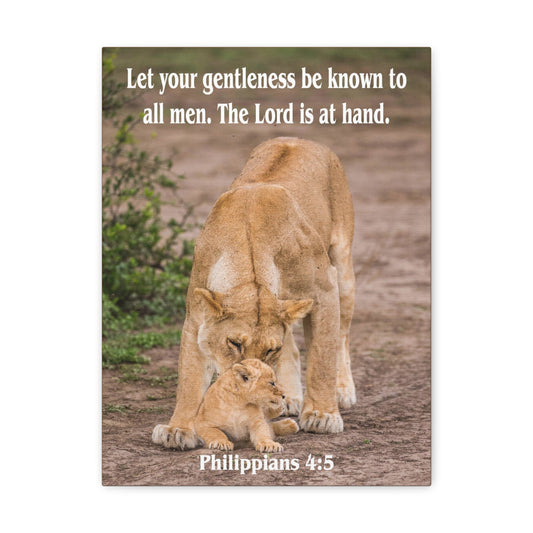The Lord is at Hand Philippians 4:5 Christian Wall Art Bible Verse Print Ready to Hang