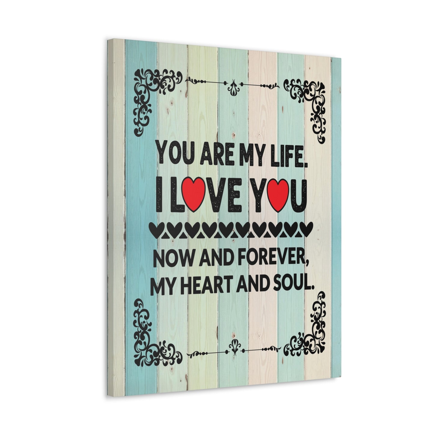 To My Wife You Are My Life Canvas Wall Art – Heartfelt Romantic Gift for Home Decor