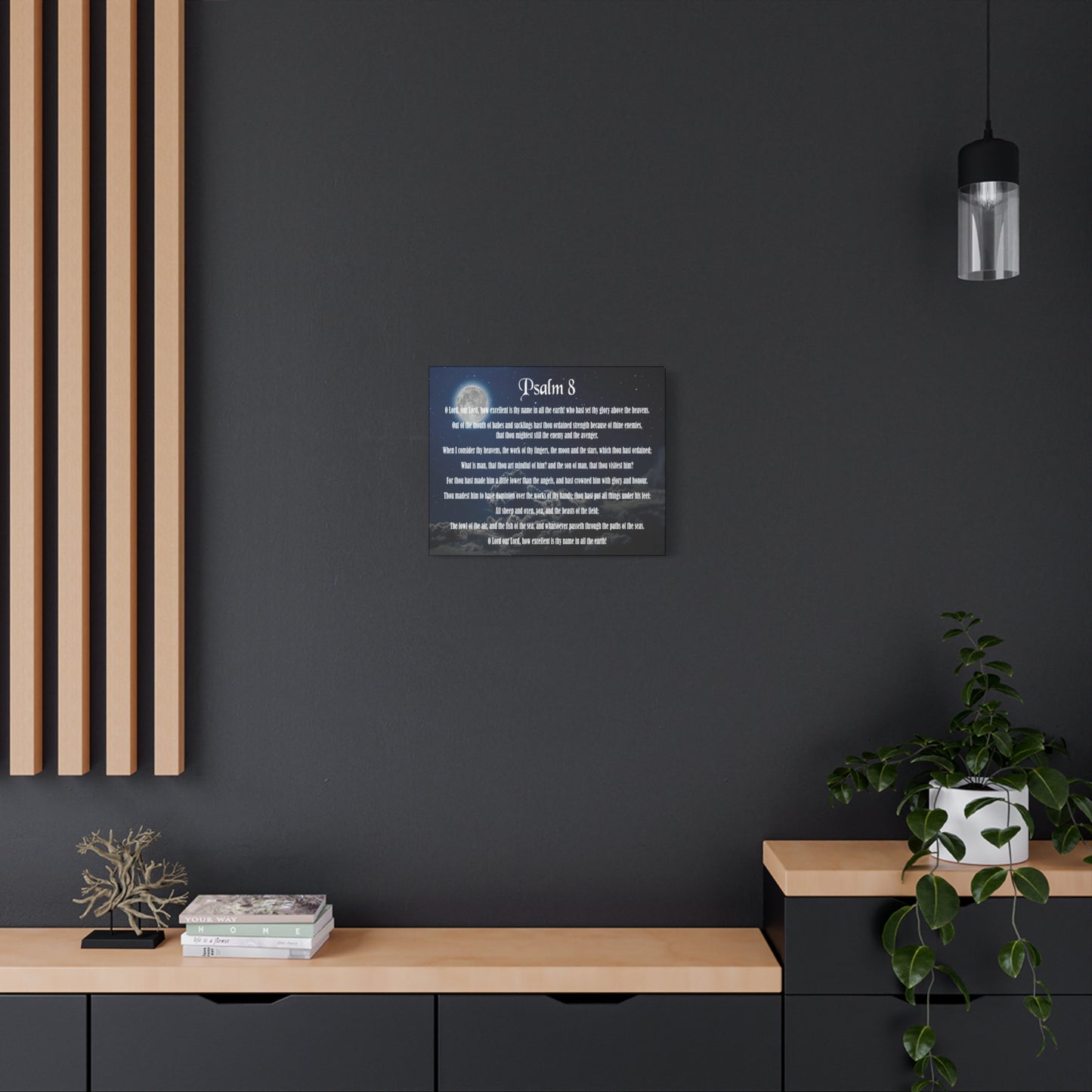Scripture Walls Surrounded By Your Glory Psalm 8:1 Christian Wall Art Bible Verse Print Ready to Hang