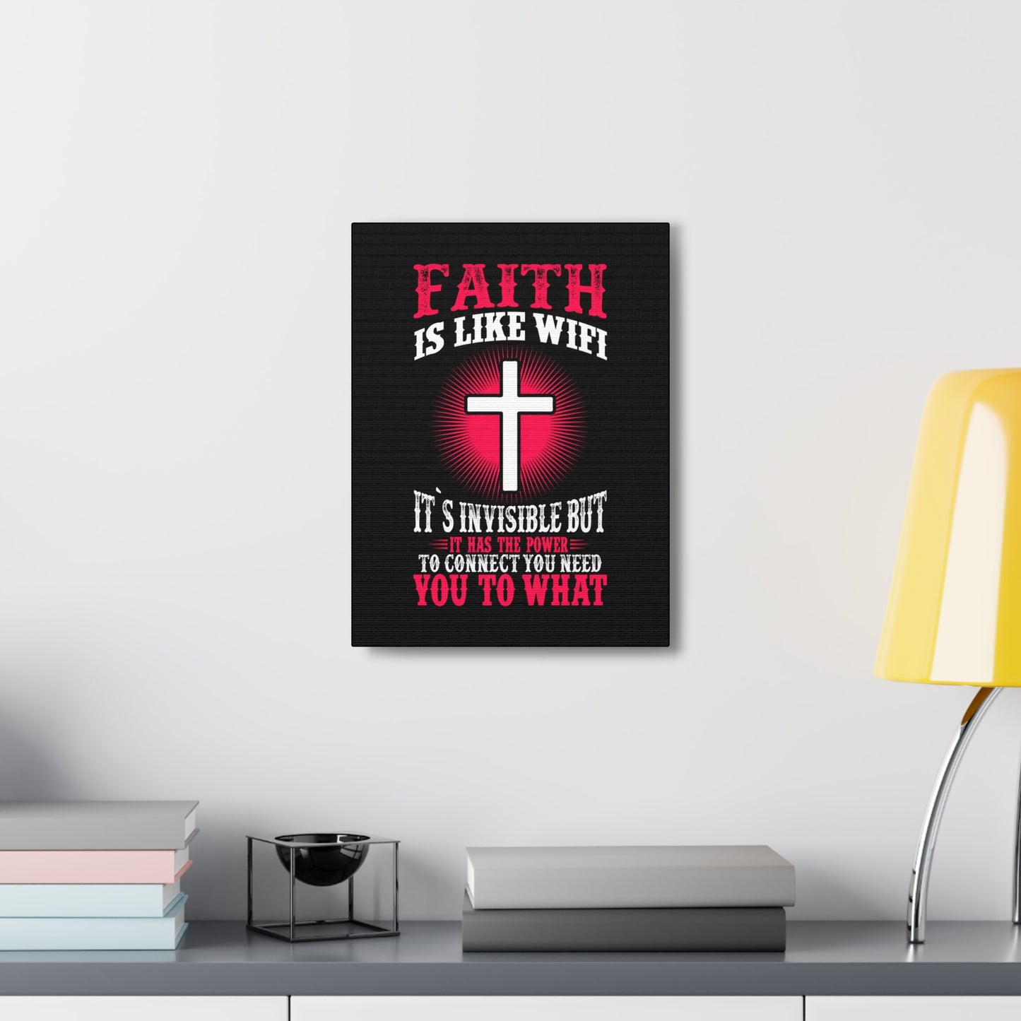 The Power To Connect James 2:22 Christian Wall Art Bible Verse Print Ready to Hang