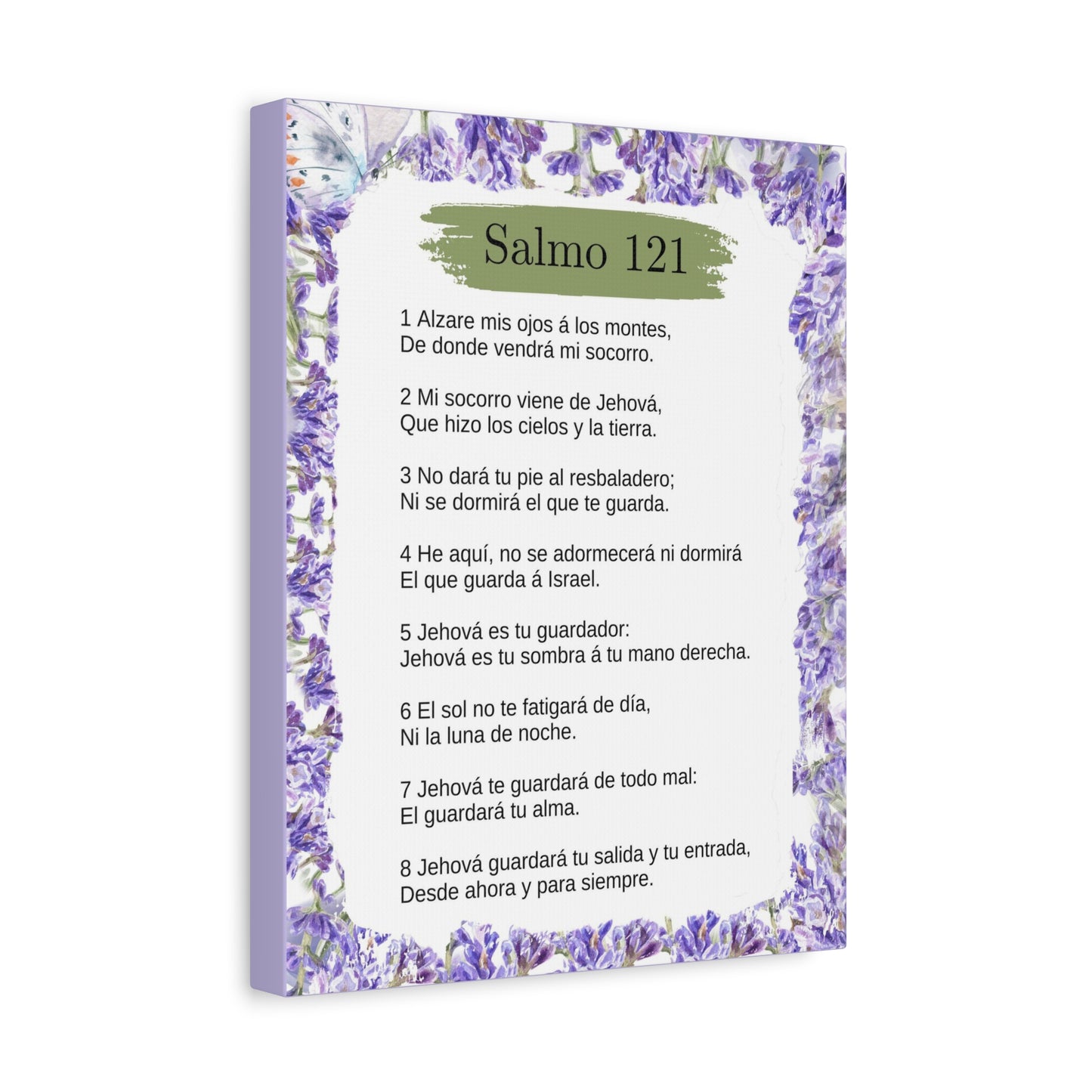 Salmo 121 Impresion De Arte Crist en Pared Lista Para Colgar in Spanish Ready to Hang Bible Canvas Unframed