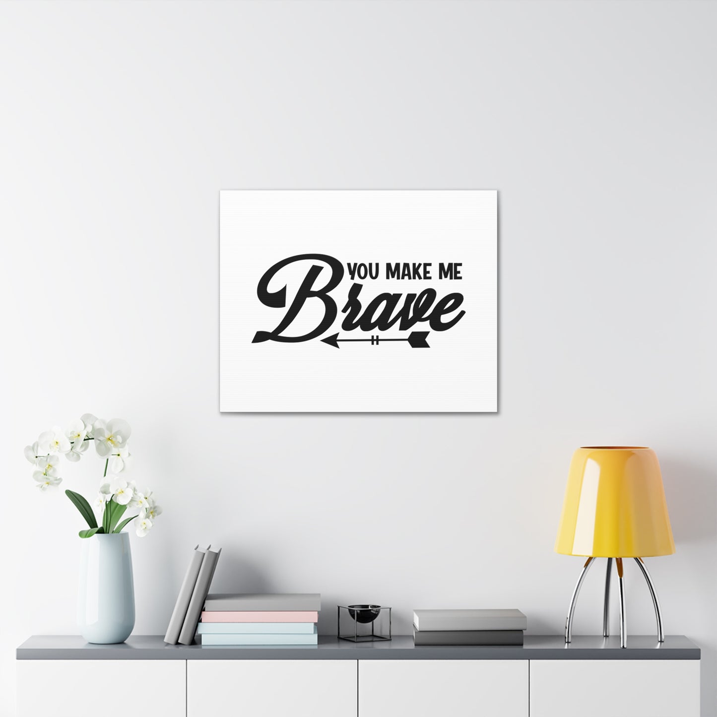 You Make Me Brave Philippians 4:13 Christian Wall Art Bible Verse Print Ready to Hang
