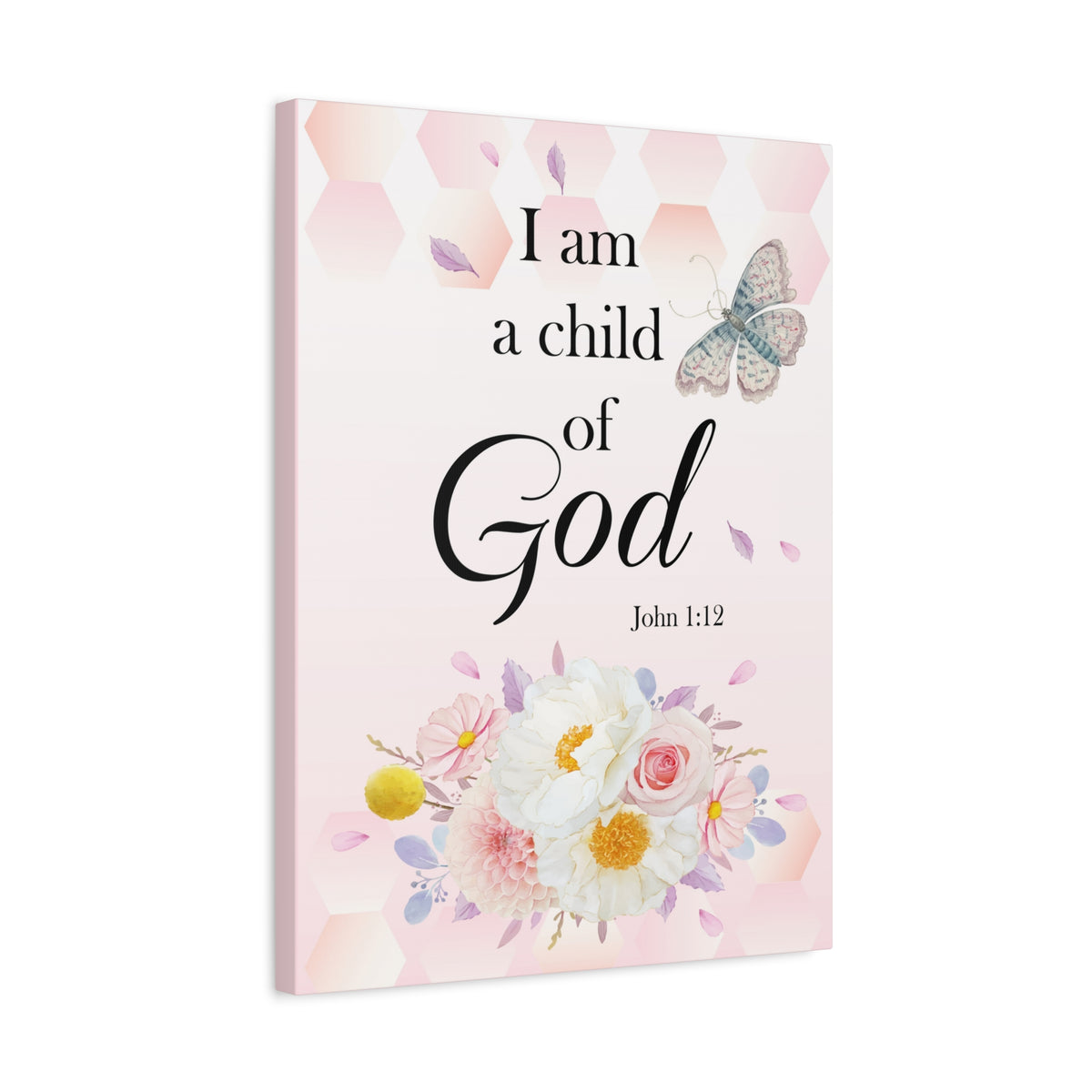 Scripture Walls Child Of God John 1:12 Bible Verse Canvas Christian Wall Art Ready to Hang