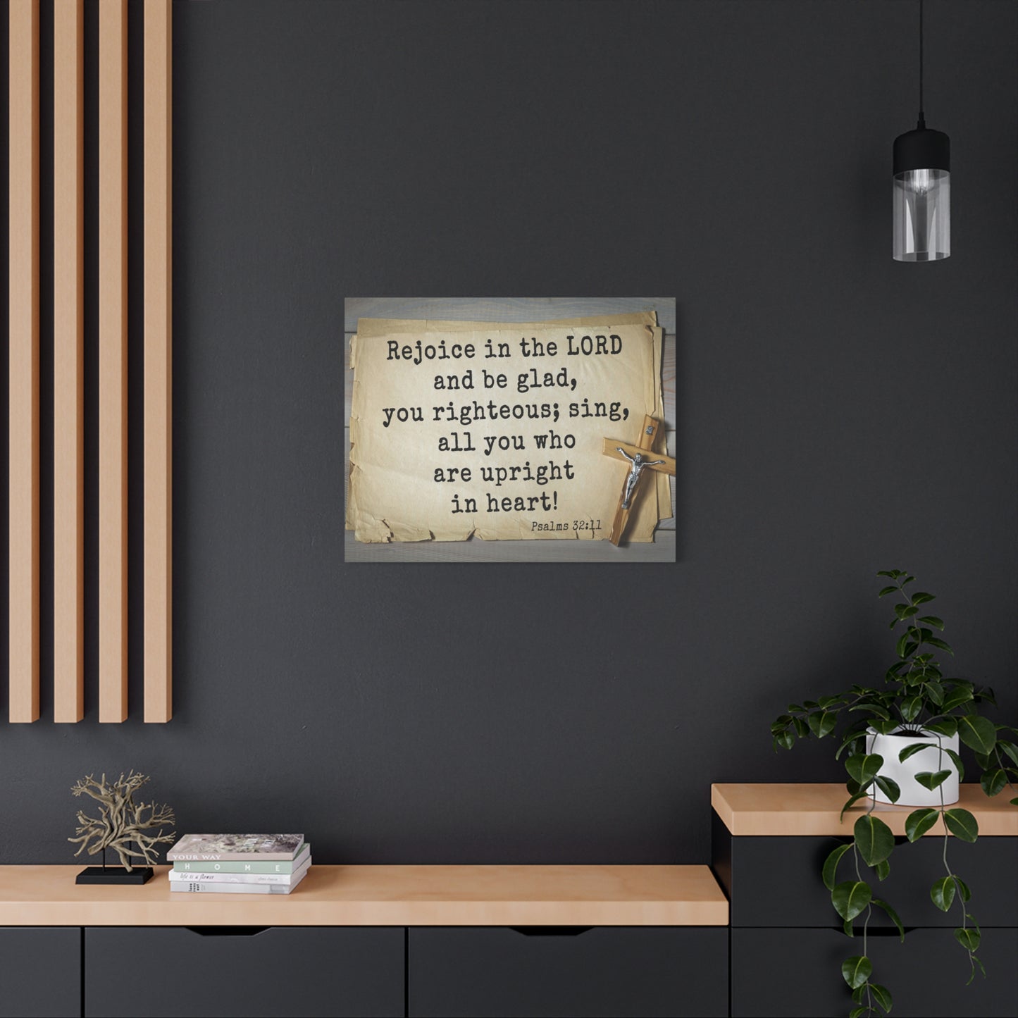Scripture Walls Righteous Sing Psalm 32:11 Bible Verse Canvas Christian Wall Art Ready to Hang