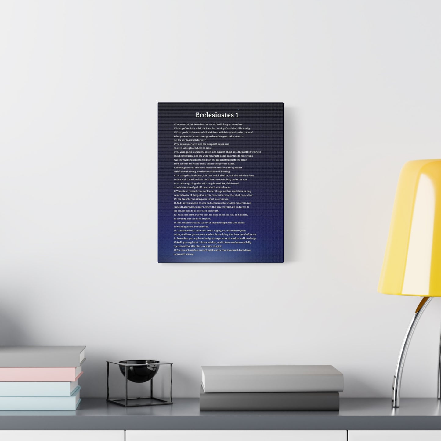 Scripture Walls Sky Ecclesiastes 1 Bible Verse Canvas Christian Wall Art Ready to Hang