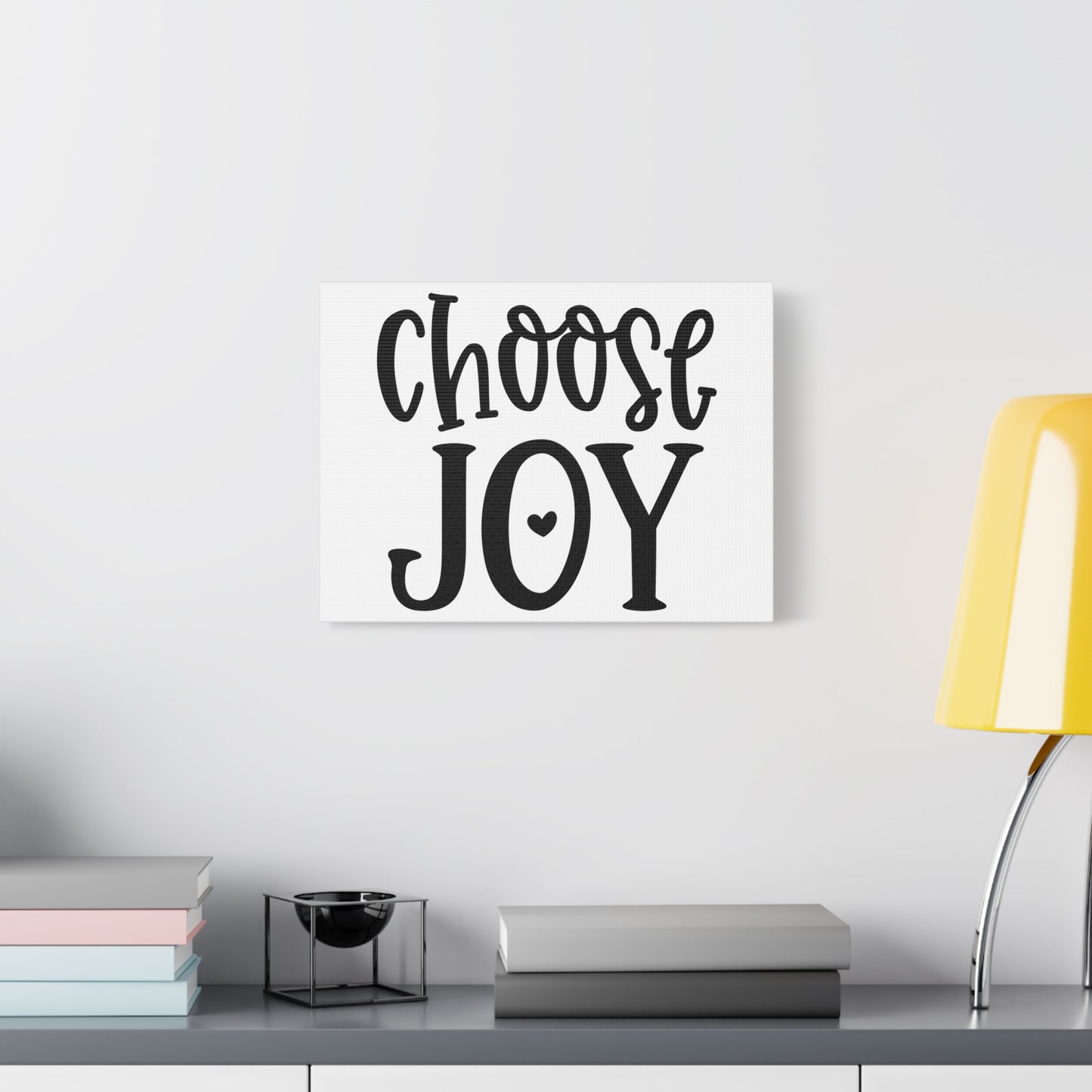 Scripture Canvas Choose Joy Psalm 16:11 Christian Wall Art Print Ready to Hang