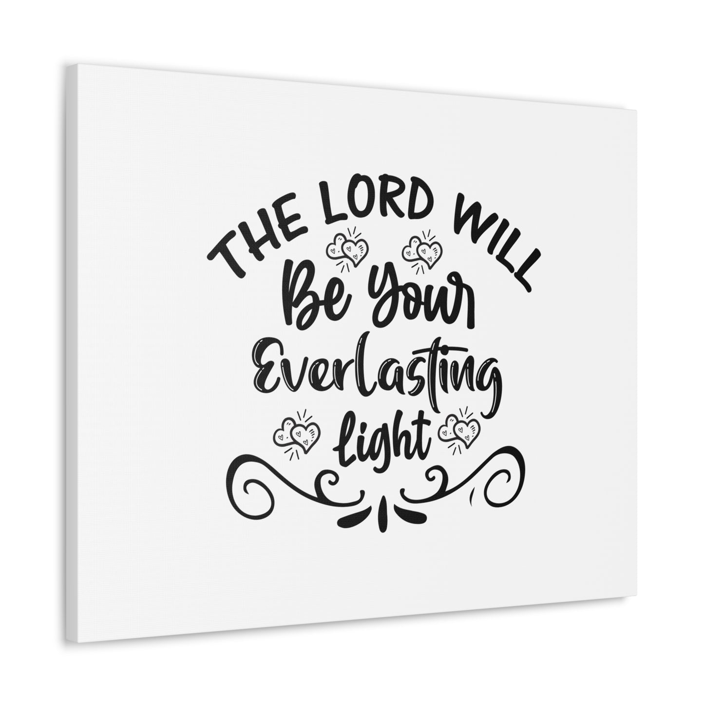 The Lord Will Be Your Everlasting Light Isaiah 60:20 Christian Wall Art Bible Verse Print Ready to Hang