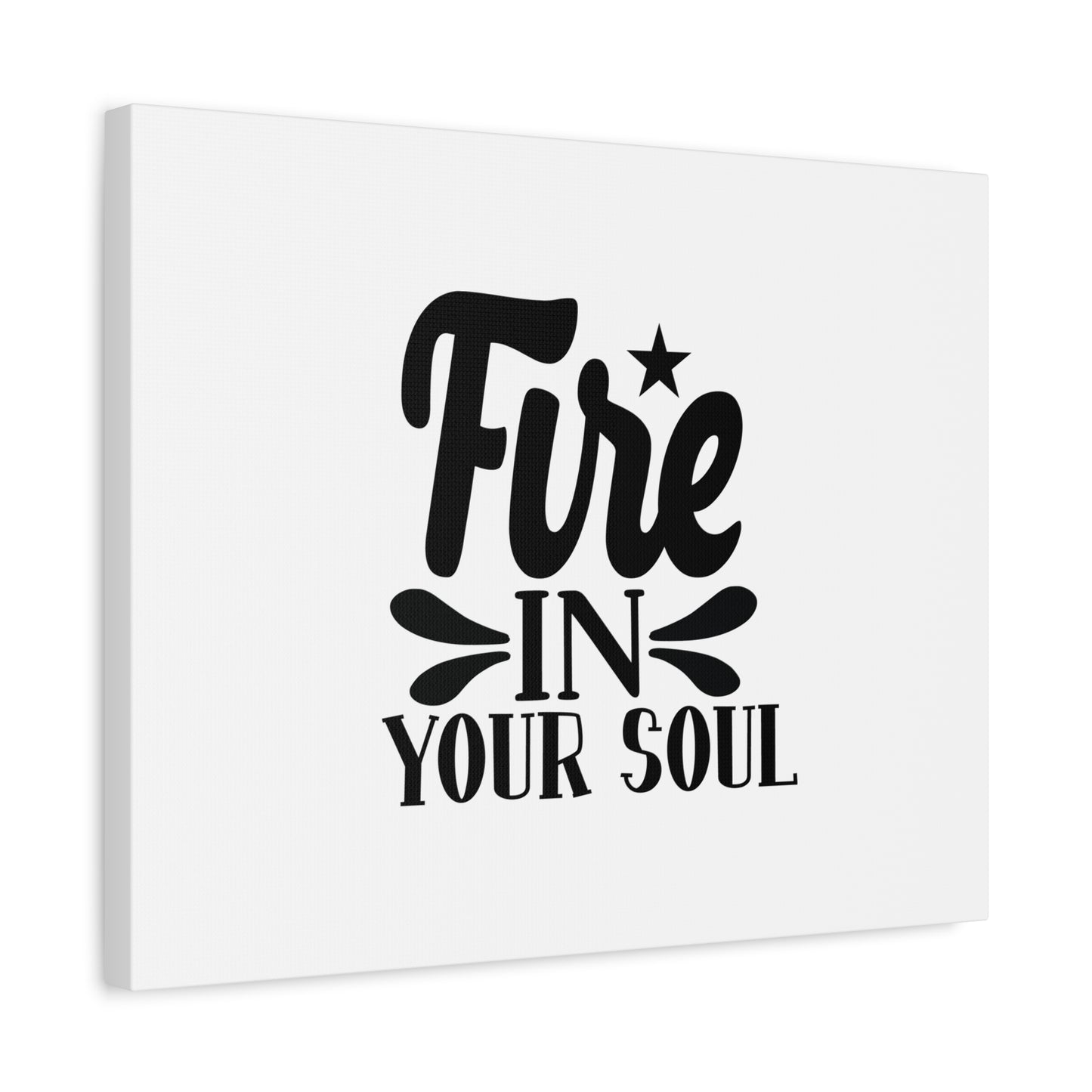 Scripture Canvas Fire In Your Soul Psalm 39:3 Christian Wall Art Bible Verse Print Ready to Hang