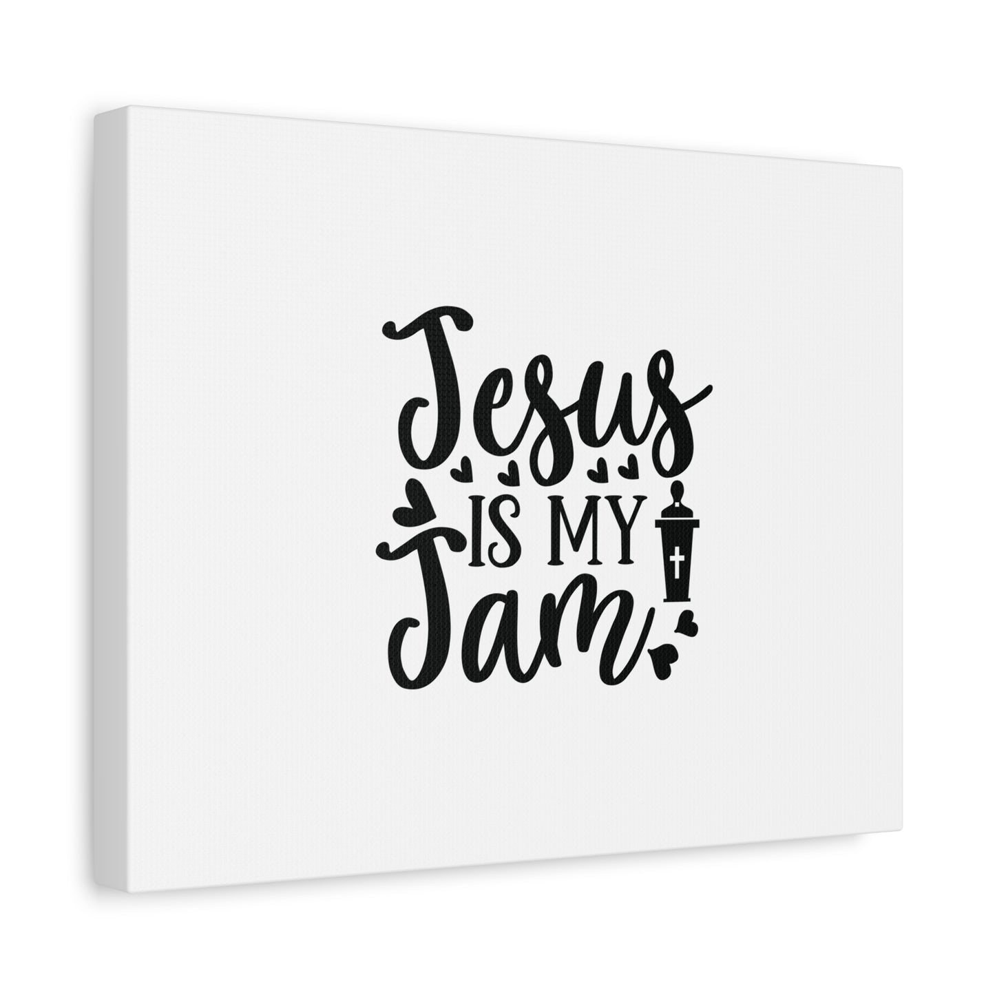 Scripture Canvas Jesus Is My Jam Psalm 23:4 Christian Wall Art Bible Verse Print Ready to Hang