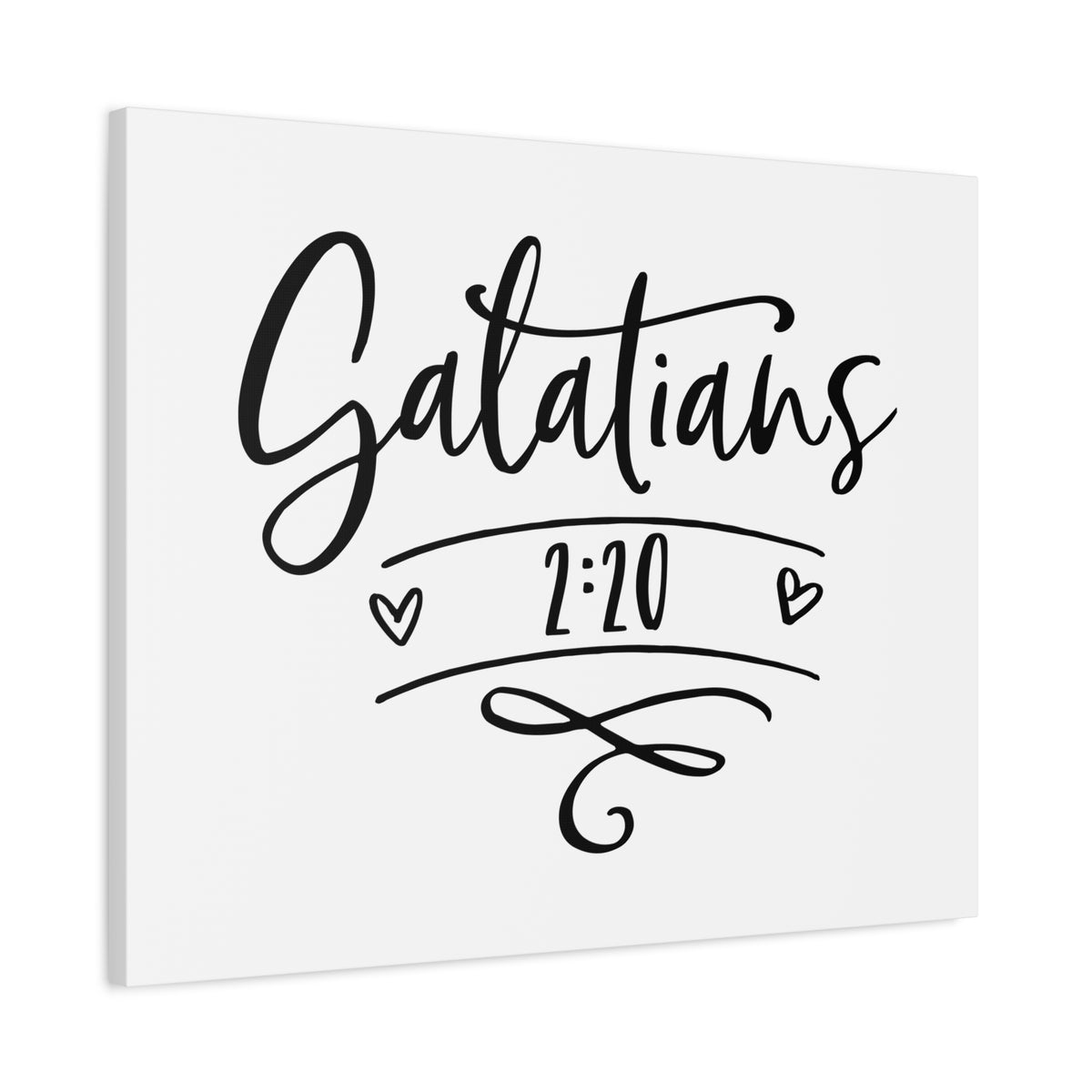 Scripture Canvas Galatians 2:20 Christian Wall Art Bible Verse Print Ready to Hang