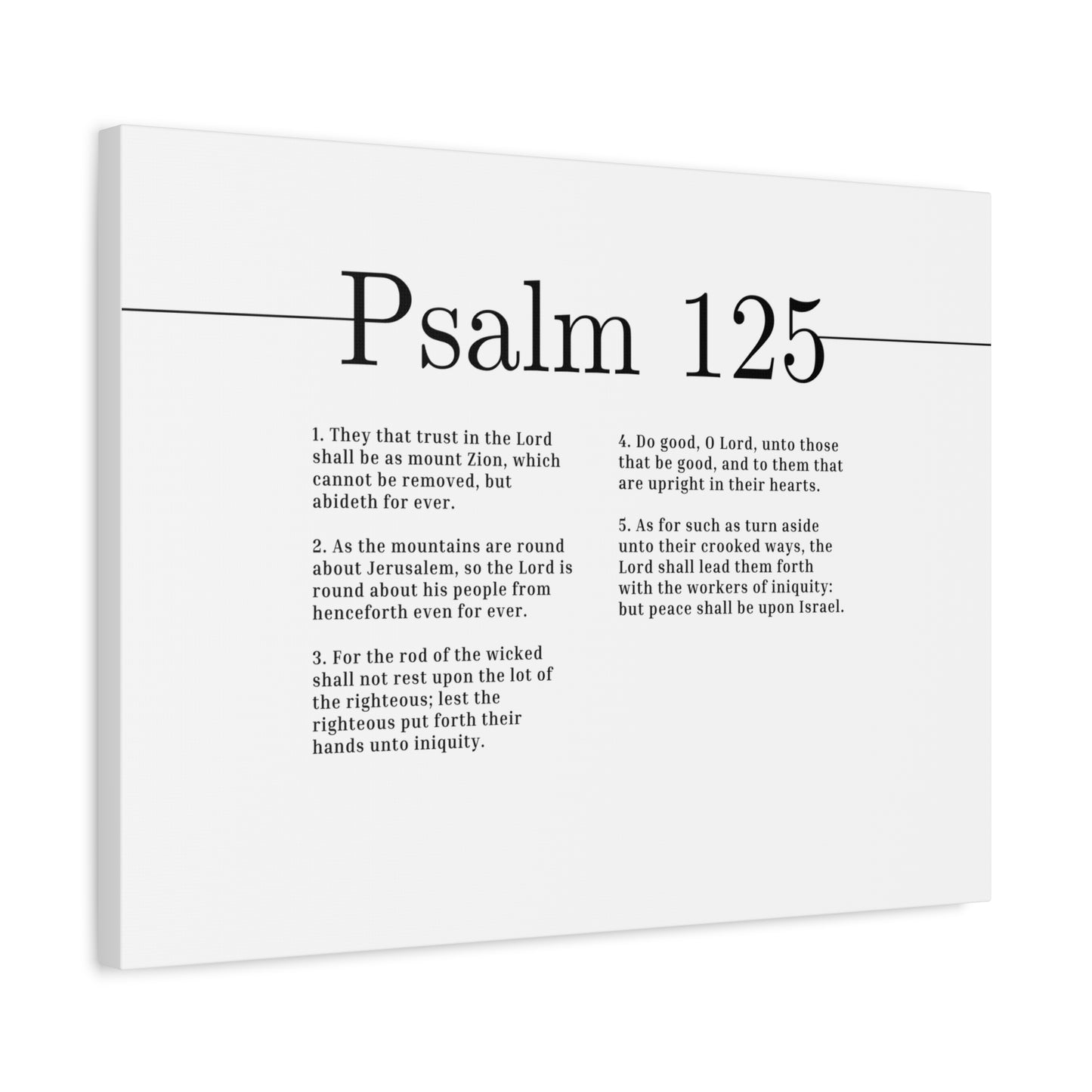 Scripture Canvas Do Good, O Lord Psalm 125 Christian Wall Art Bible Verse Print Ready to Hang