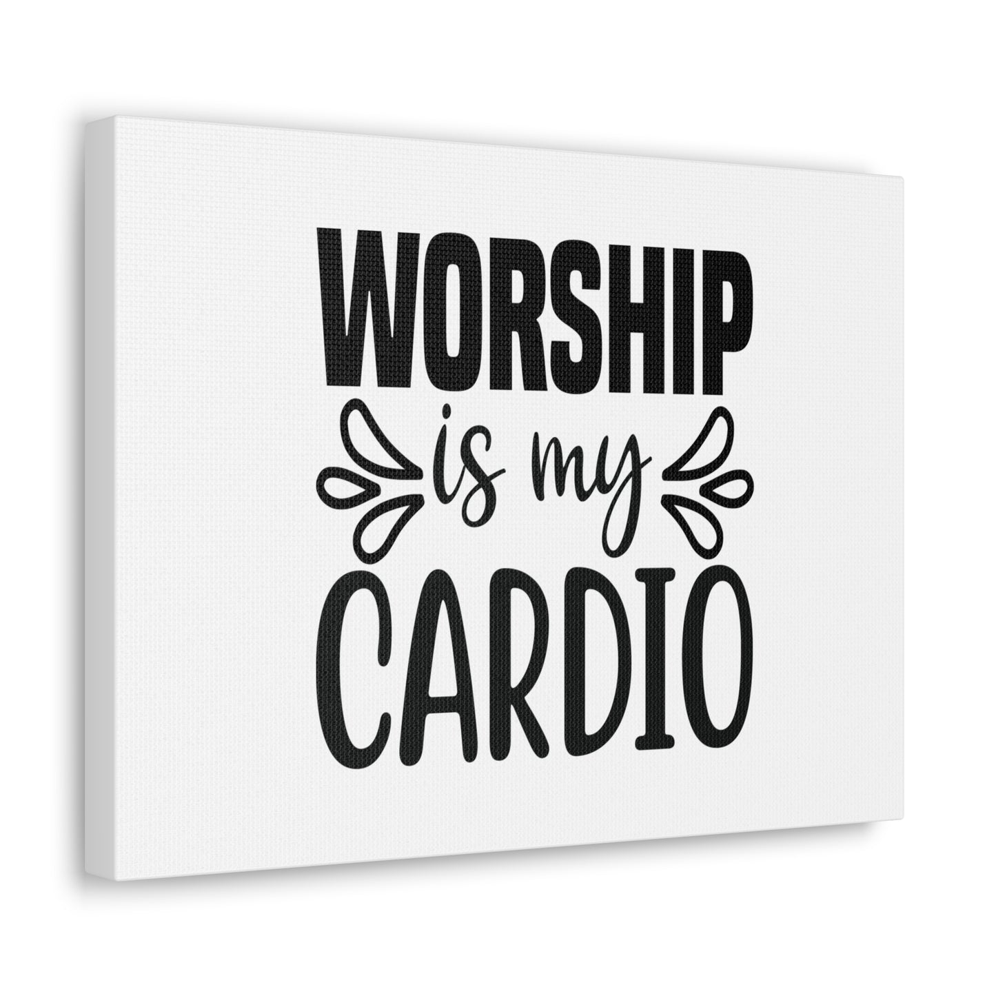 Worship Is My Cardio John 4:24 Christian Wall Art Bible Verse Print Ready to Hang