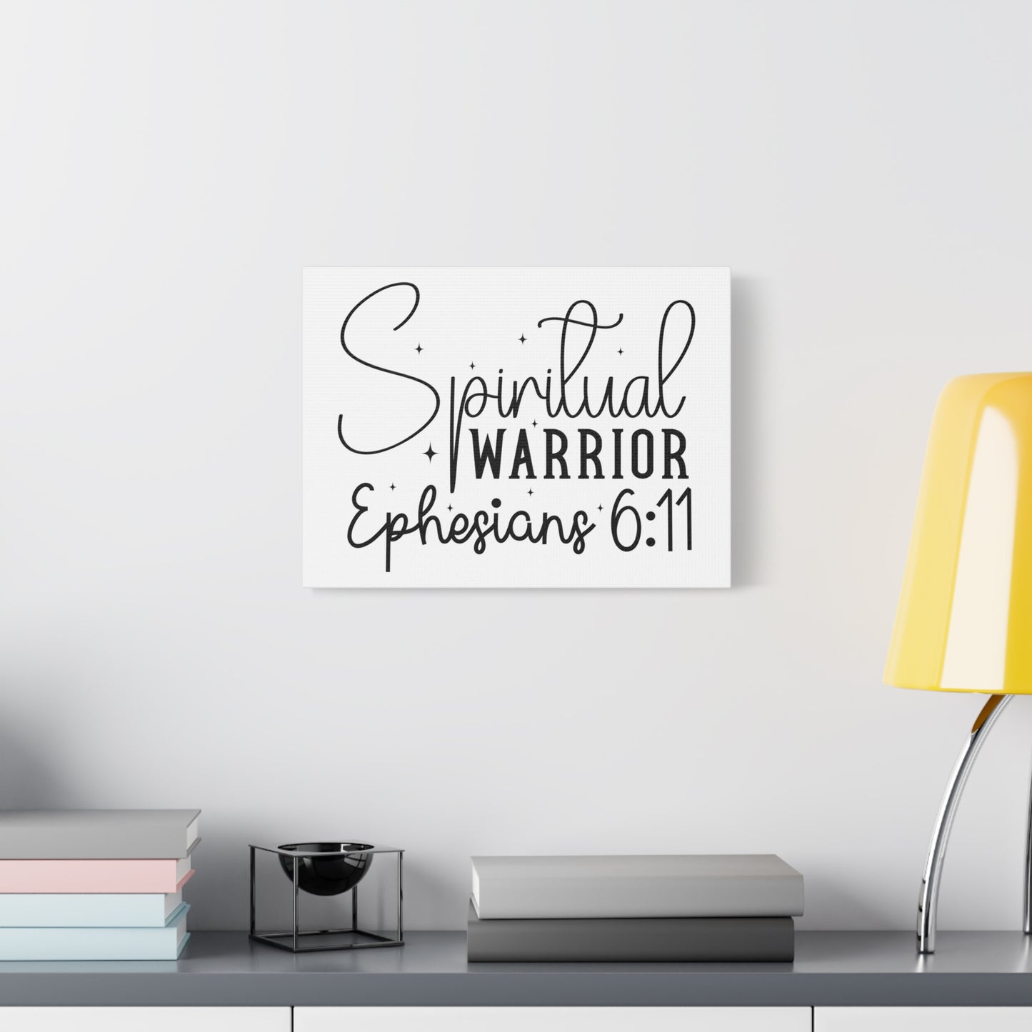 Scripture Walls Ephesians 6:11 A Spiritual Warrior Bible Verse Canvas Christian Wall Art Ready to Hang Unframed