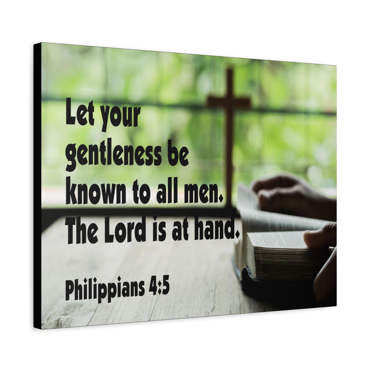Scripture Canvas The Lord is at Hand Philippians 4:5 Christian Wall Art Bible Verse Print Ready to Hang