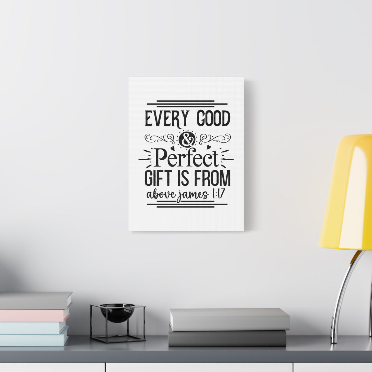 Scripture Walls Perfect Gift James 1:17 Bible Verse Canvas Christian Wall Art Ready to Hang Unframed