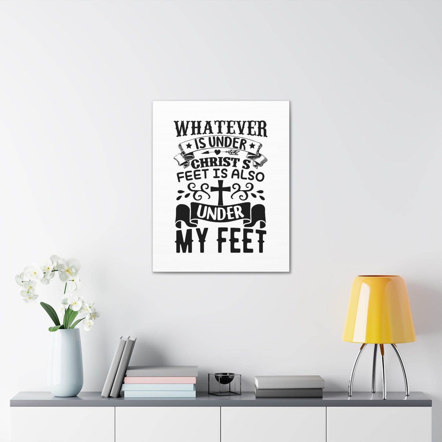 Under Christ 1 Corinthians 15:27 Christian Wall Art Bible Verse Print Ready to Hang