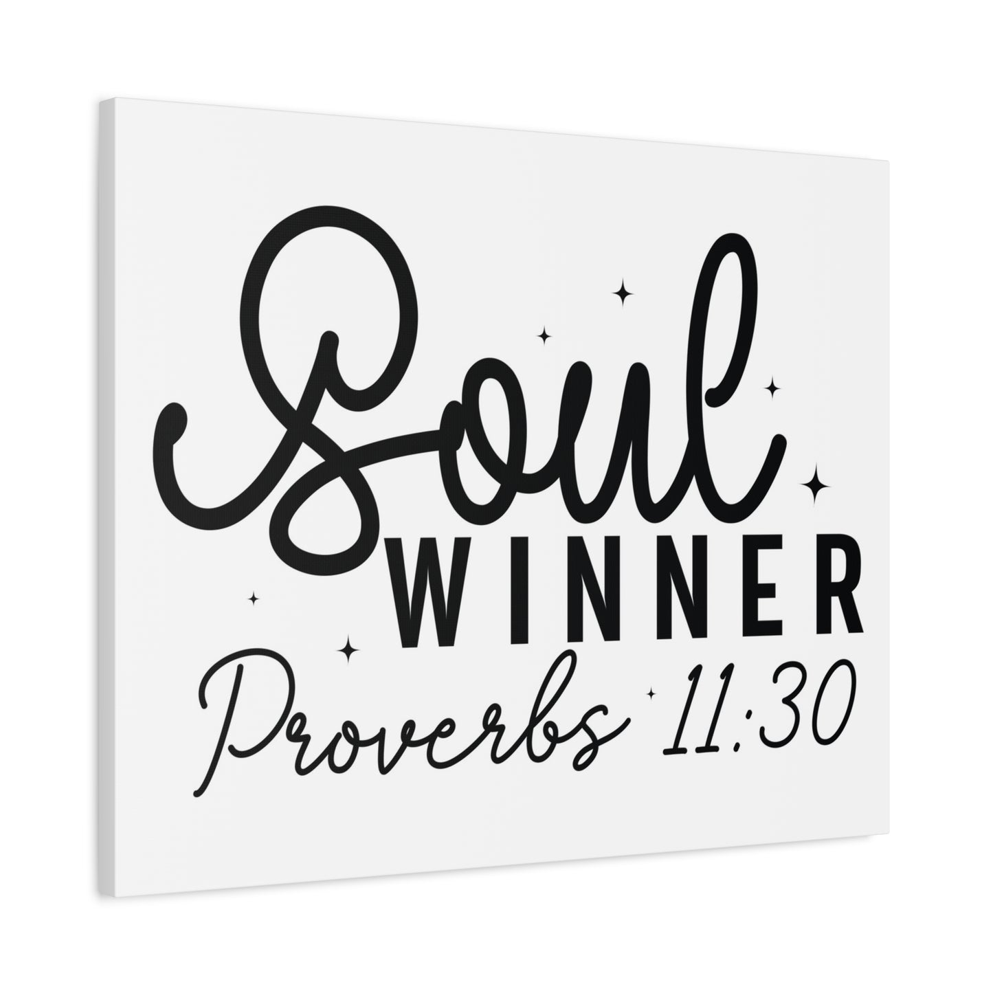 Scripture Walls Proverbs 11:30 Soul Winner Bible Verse Canvas Christian Wall Art Ready to Hang Unframed