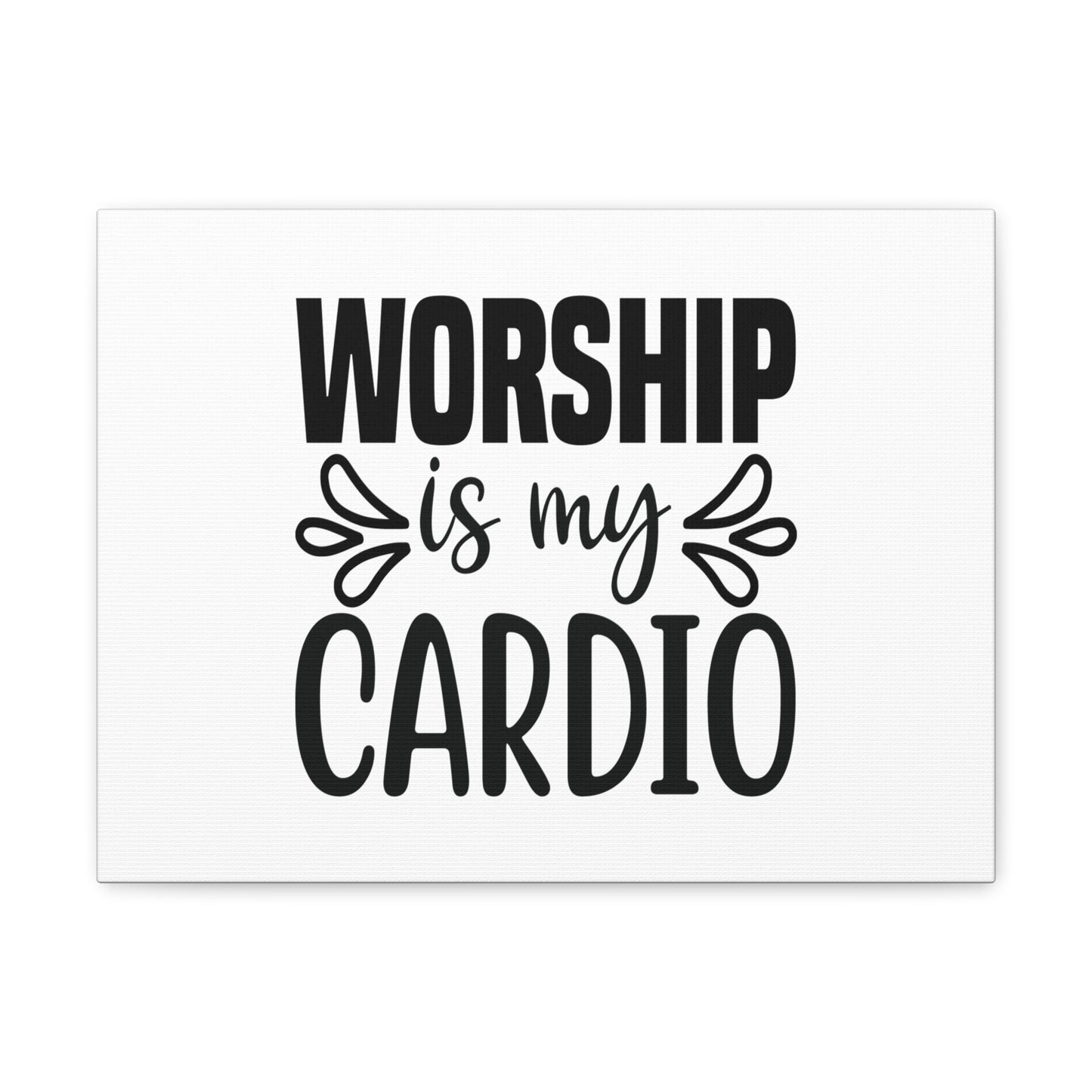 Worship Is My Cardio John 4:24 Christian Wall Art Bible Verse Print Ready to Hang