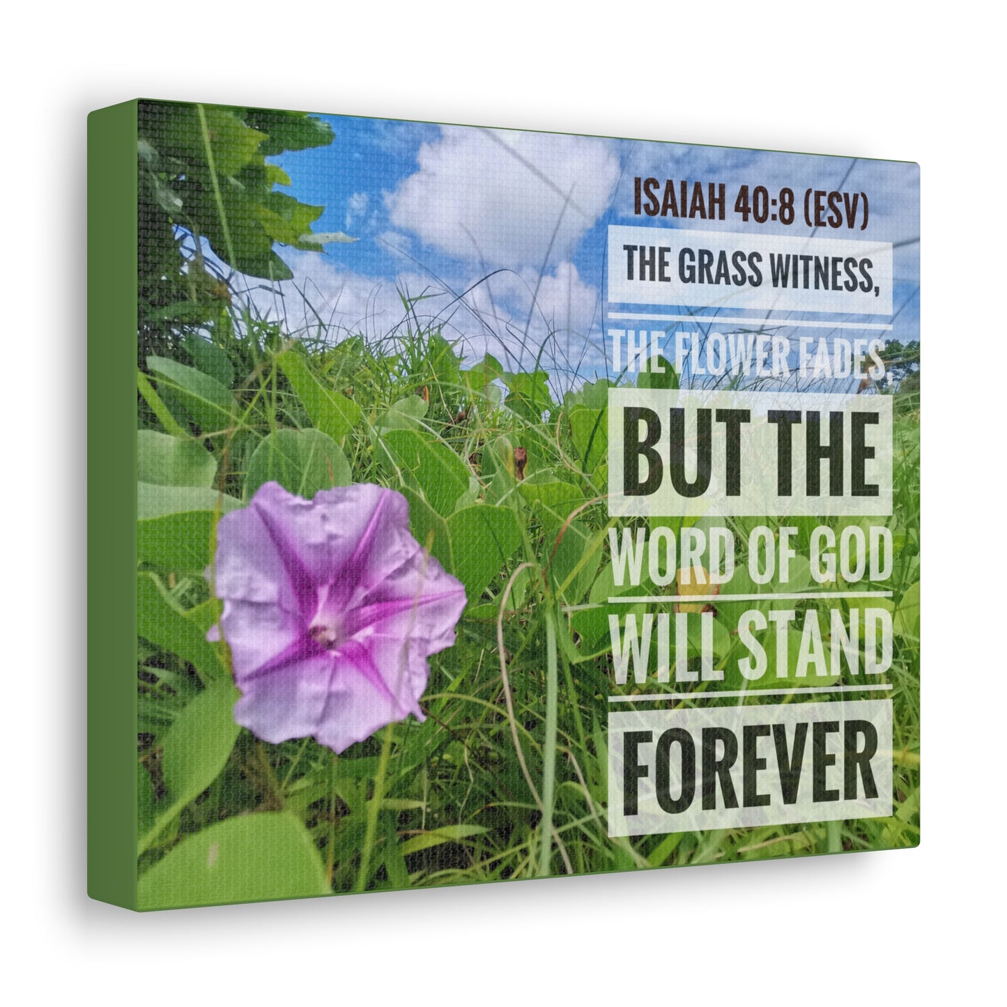 Will Stand Forever Isaiah 40:8 Bible Verse Canvas Christian Wall Art Ready to Hang