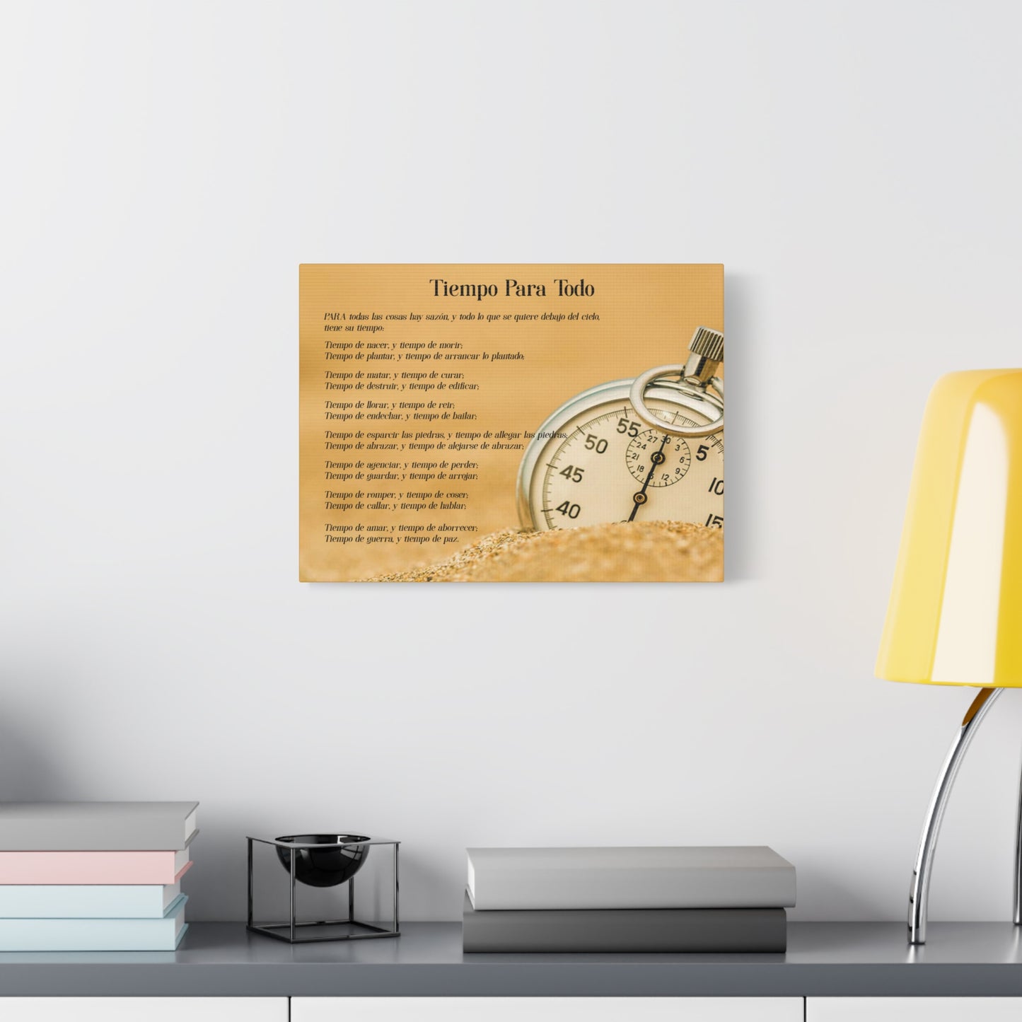 Scripture Walls Tiempo Para Todo Eclesiastés 3:5 Cuadros Cristianos Para Pared En Español, Christian Wall Decor In Spanish, Arte de Jesucristo,