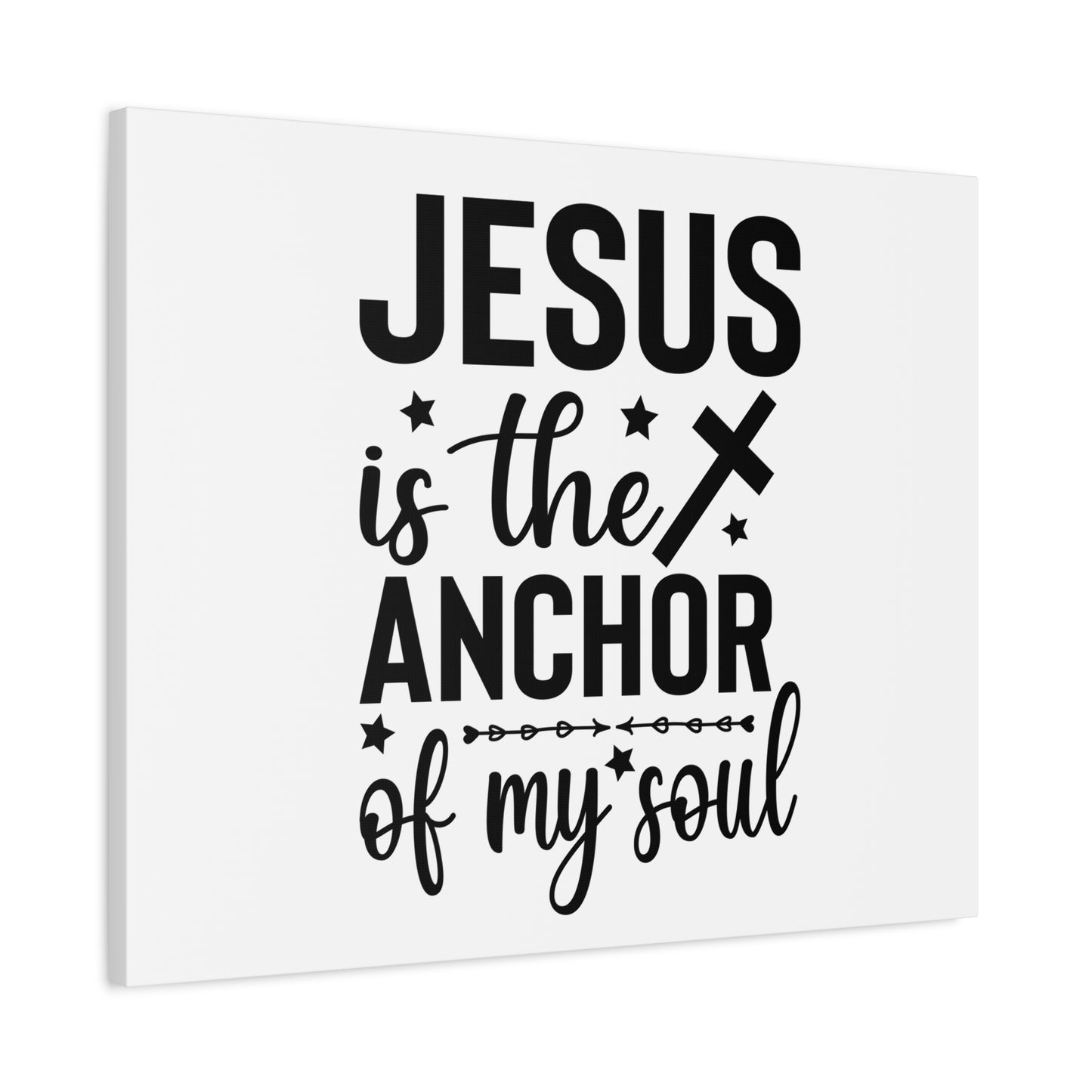 Scripture Canvas Anchor Of My Soul Psalm 62:5 Christian Wall Art Bible Verse Print Ready to Hang