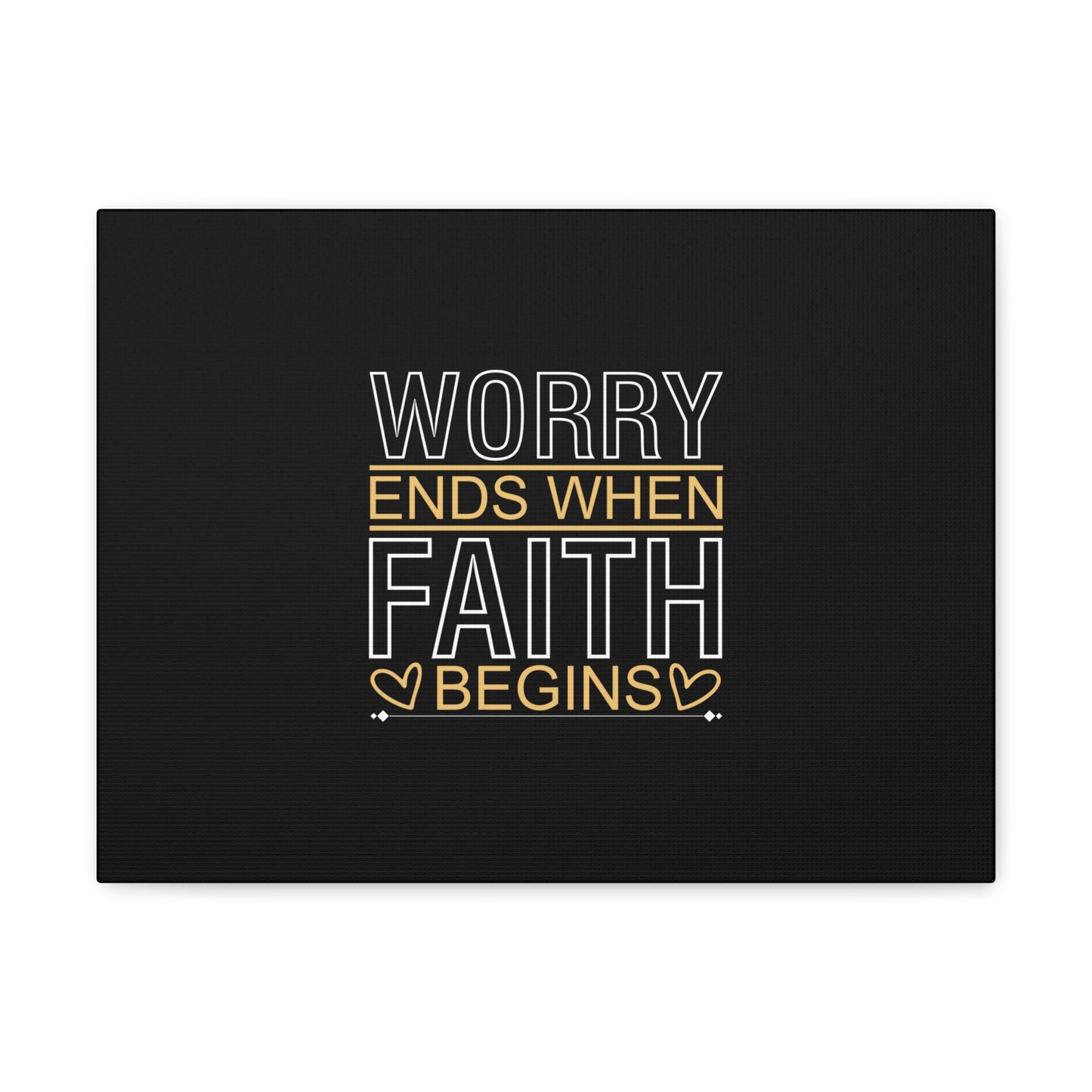 Worry Ends When Faith Begins 1 Peter 5:7 Christian Wall Art Bible Verse Print Ready to Hang