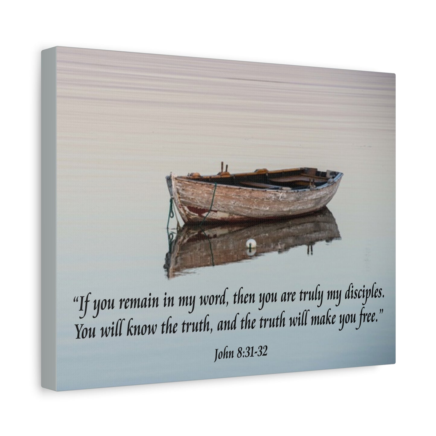 Scripture Walls John 8:31-32 Truth Will Make You Free Bible Verse Canvas Christian Wall Art Ready to Hang Unframed