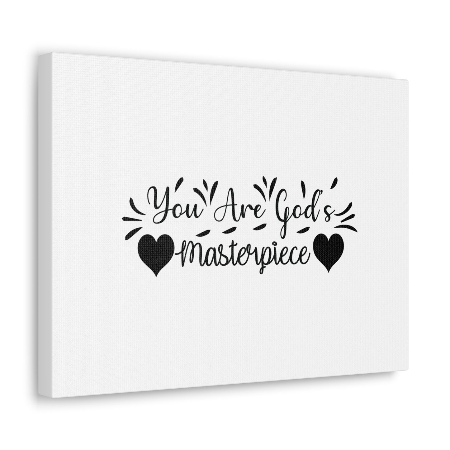 You Are God's Masterpiece Ephesians 2:10 Hearts Christian Wall Art Bible Verse Print Ready to Hang