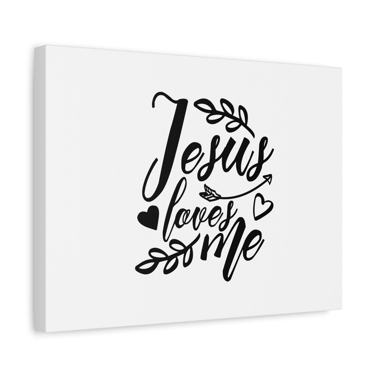 Scripture Canvas Jesus Loves Me John 13:14 Branches Christian Wall Art Bible Verse Print Ready to Hang