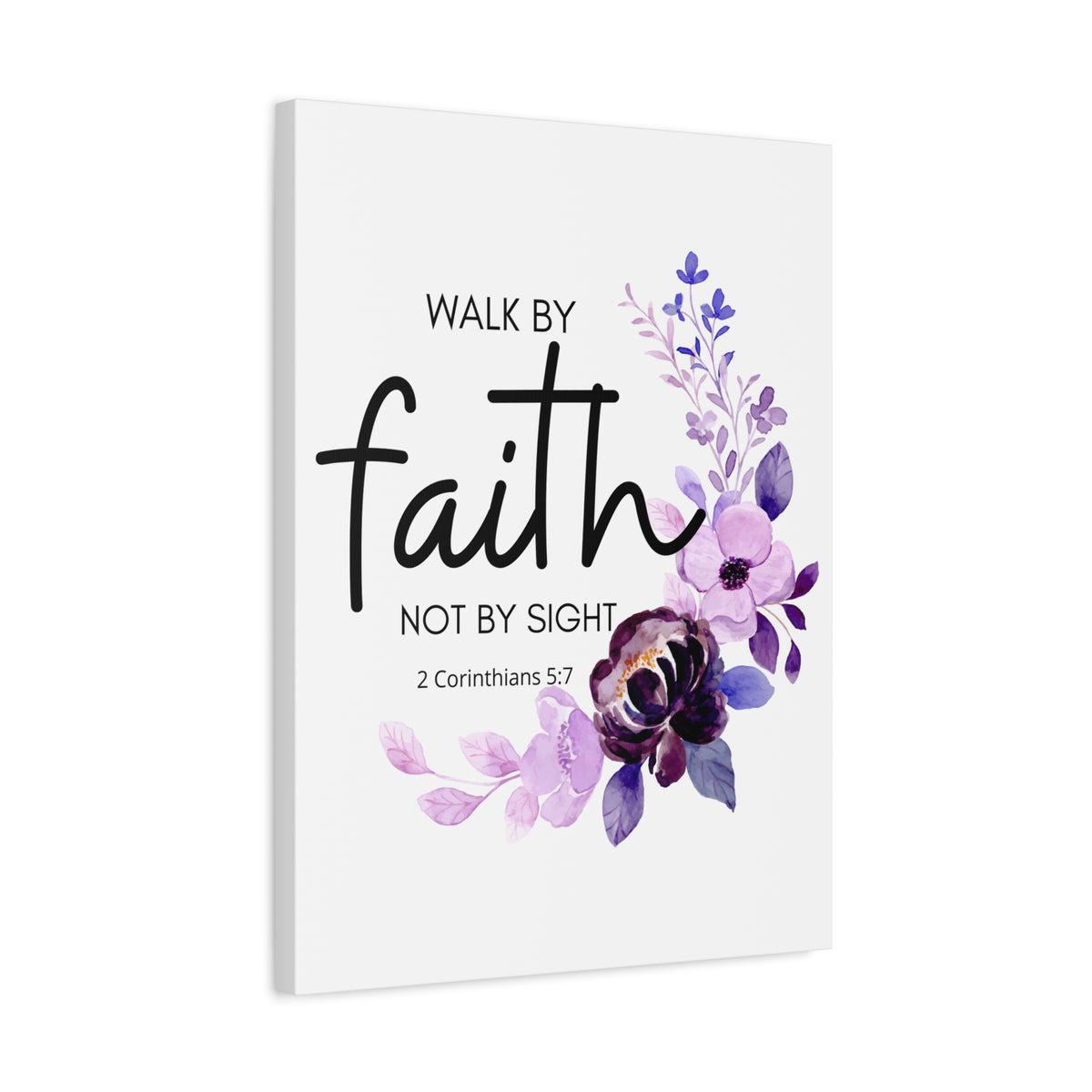 Scripture Walls Walk by Faith 2 Corinthians 5:7 Bible Verse Canvas Christian Wall Art Ready to Hang Unframed