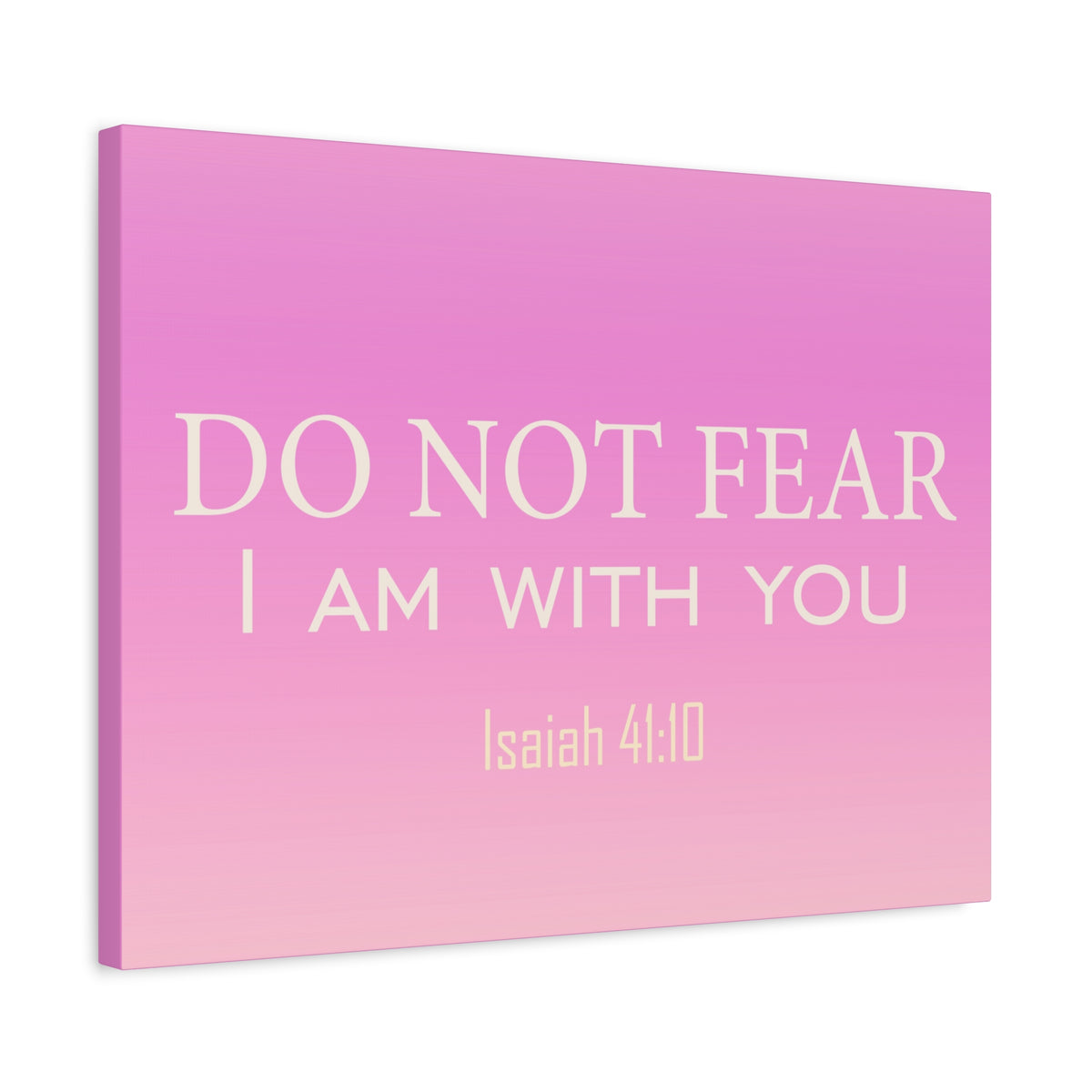 Scripture Canvas I Am With You Isaiah 41:10 Christian Wall Art Bible Verse Print Ready to Hang