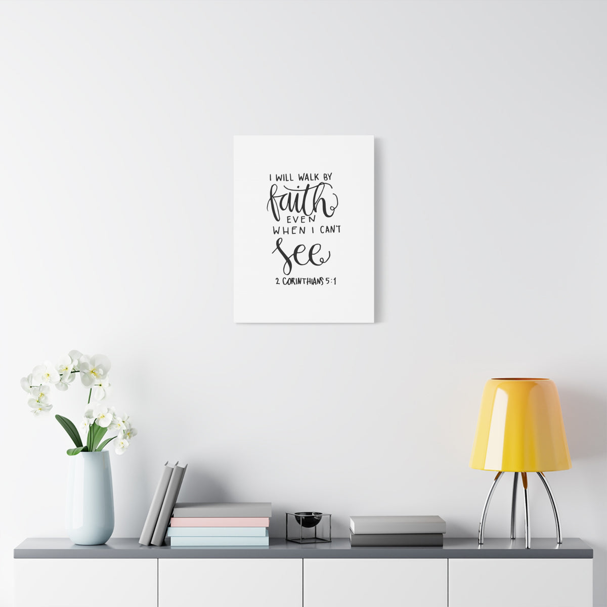 Scripture Canvas See 2 Corinthians 5:1 Christian Wall Art Bible Verse Print Ready to Hang