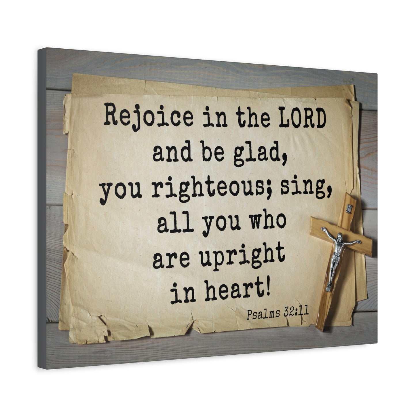 Scripture Walls Righteous Sing Psalm 32:11 Bible Verse Canvas Christian Wall Art Ready to Hang