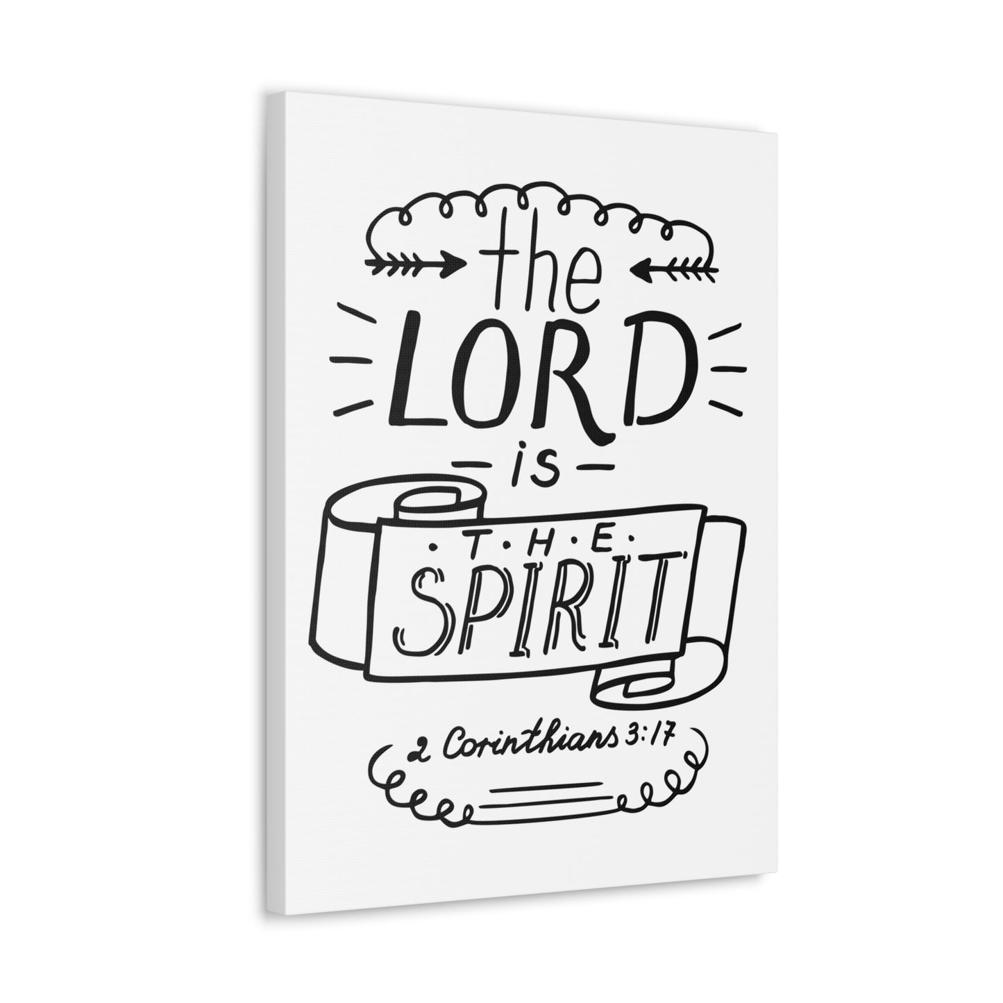 The Lord is The Spirit 2 Corinthians 3:17 Christian Wall Art Bible Verse Print Ready To Hang