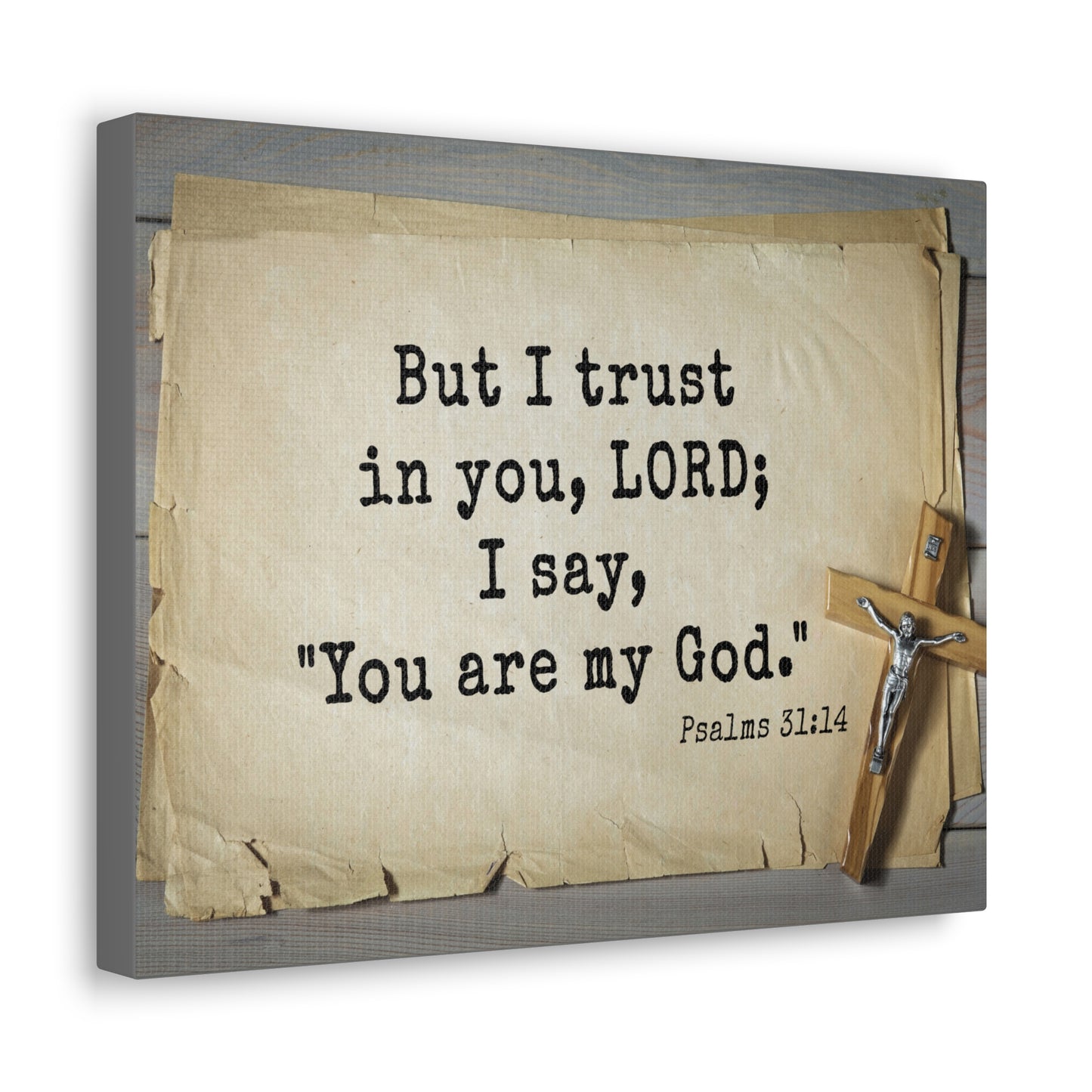 You Are My God Psalms 31:14 Bible Verse Canvas Christian Wall Art Ready to Hang