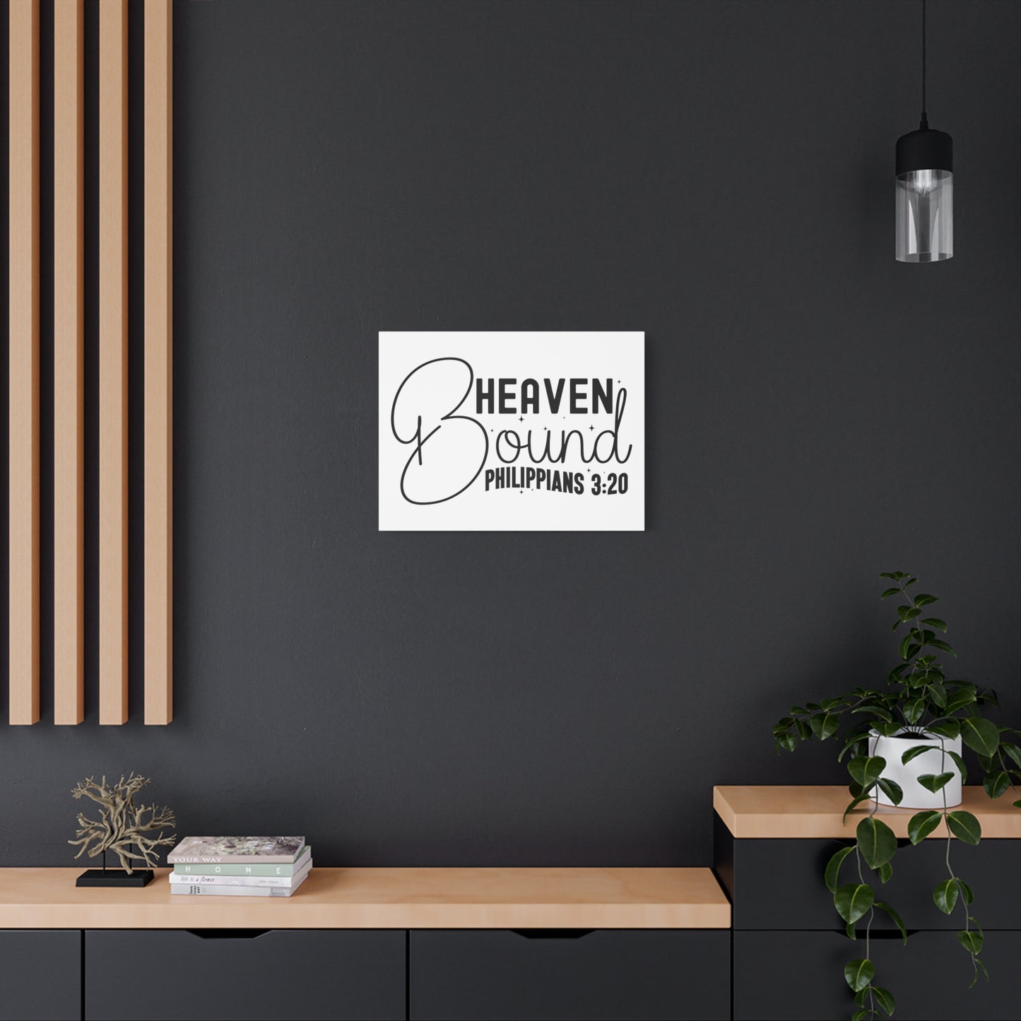 Scripture Walls Philippians 3:20 I am Heaven Bound Bible Verse Canvas Christian Wall Art Ready to Hang Unframed